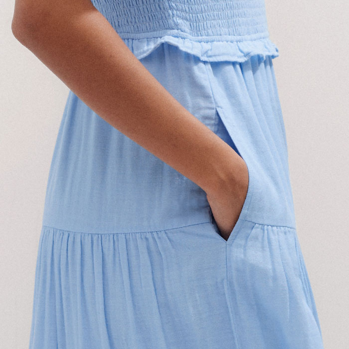 blue cheesecloth dress Blue White Batik Dress | Dresses | Clothing main image 1