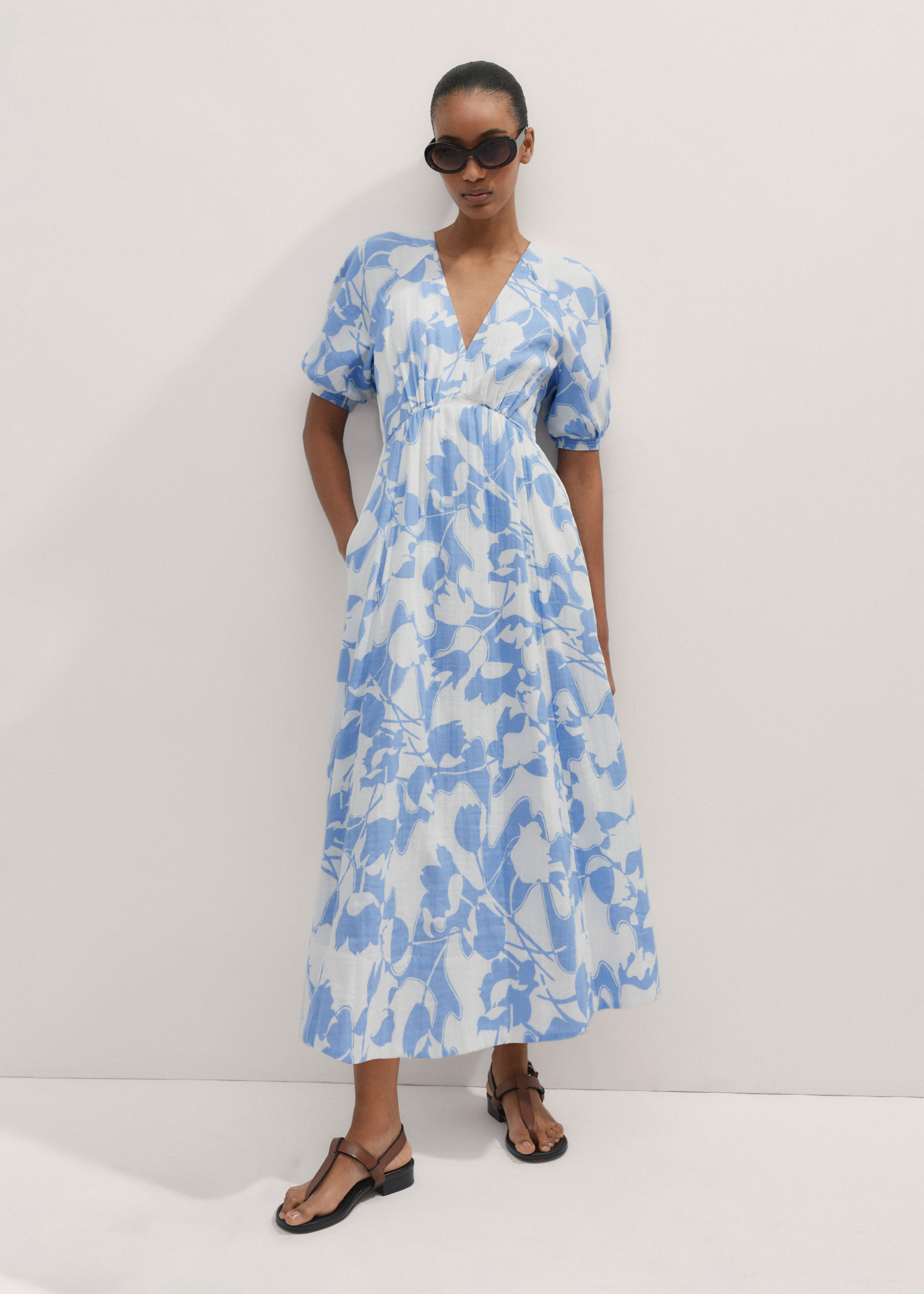 ハーリップトゥ　Tulip Cotton Blend Midi Dress Tulip Cotton Blend Midi Dress（スカート）｜Her lip to（ハー