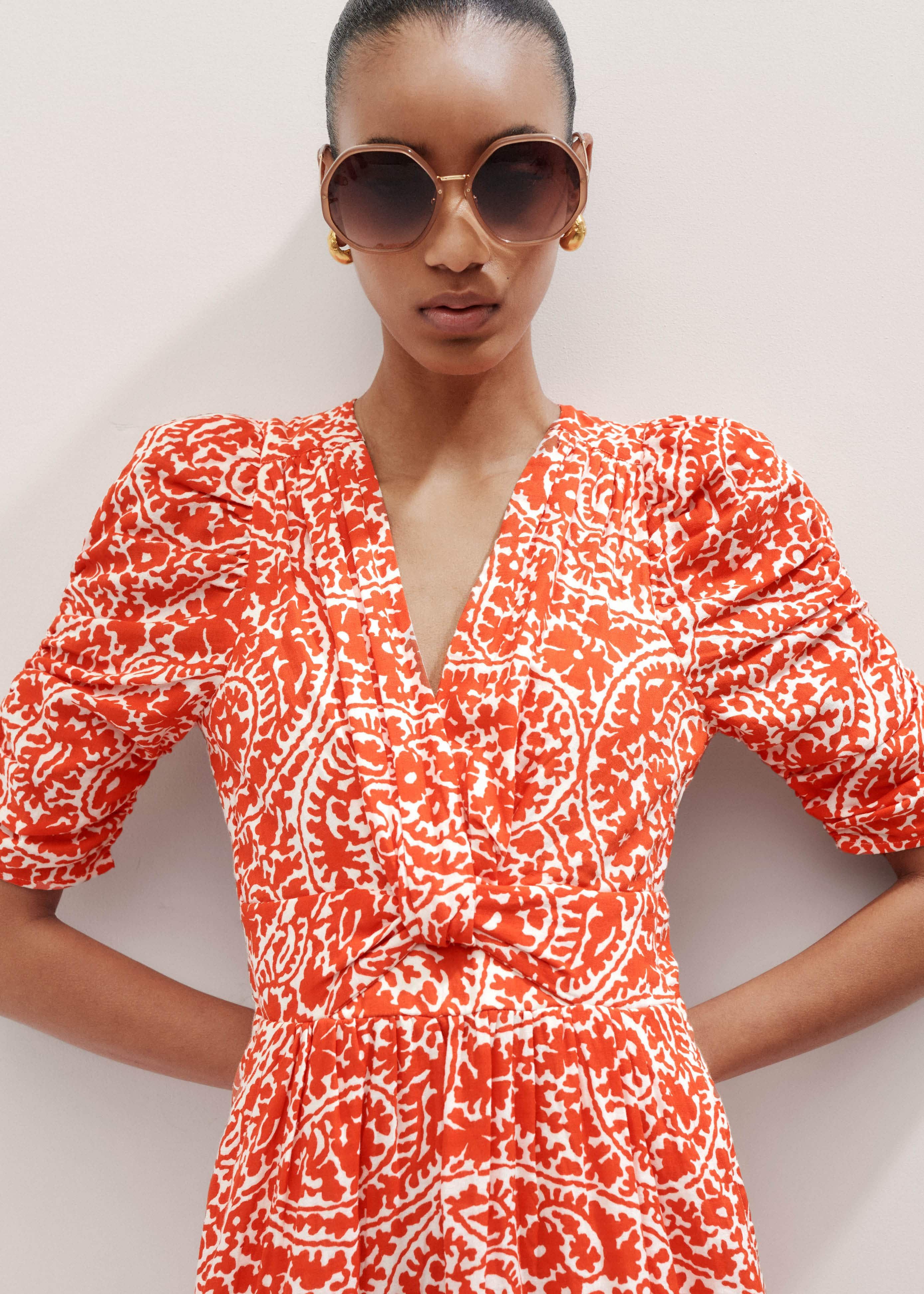 orange cheesecloth dress Burnt Orange Cheesecloth Sleeveless Maxi Dress Prettylittlething : Day Dresses : VogaCloset Bahrain
