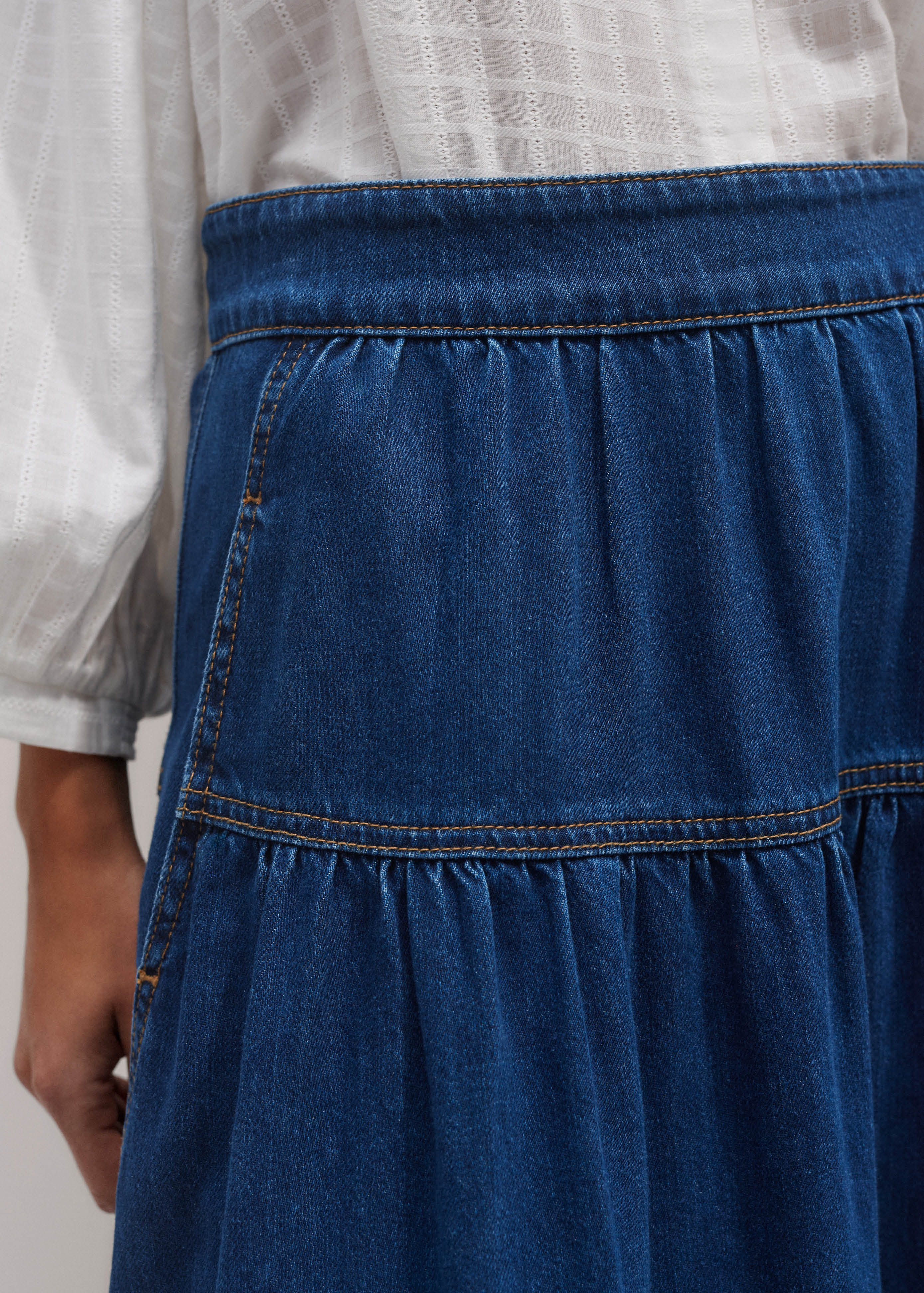 さらに100円引き◆MARITHE◆W MAXI OUT POCKET DENIM SKIRT さらに100円引き◇MARITHE◇W MAXI OUT POCKET DENIM SKIRT ボトムス