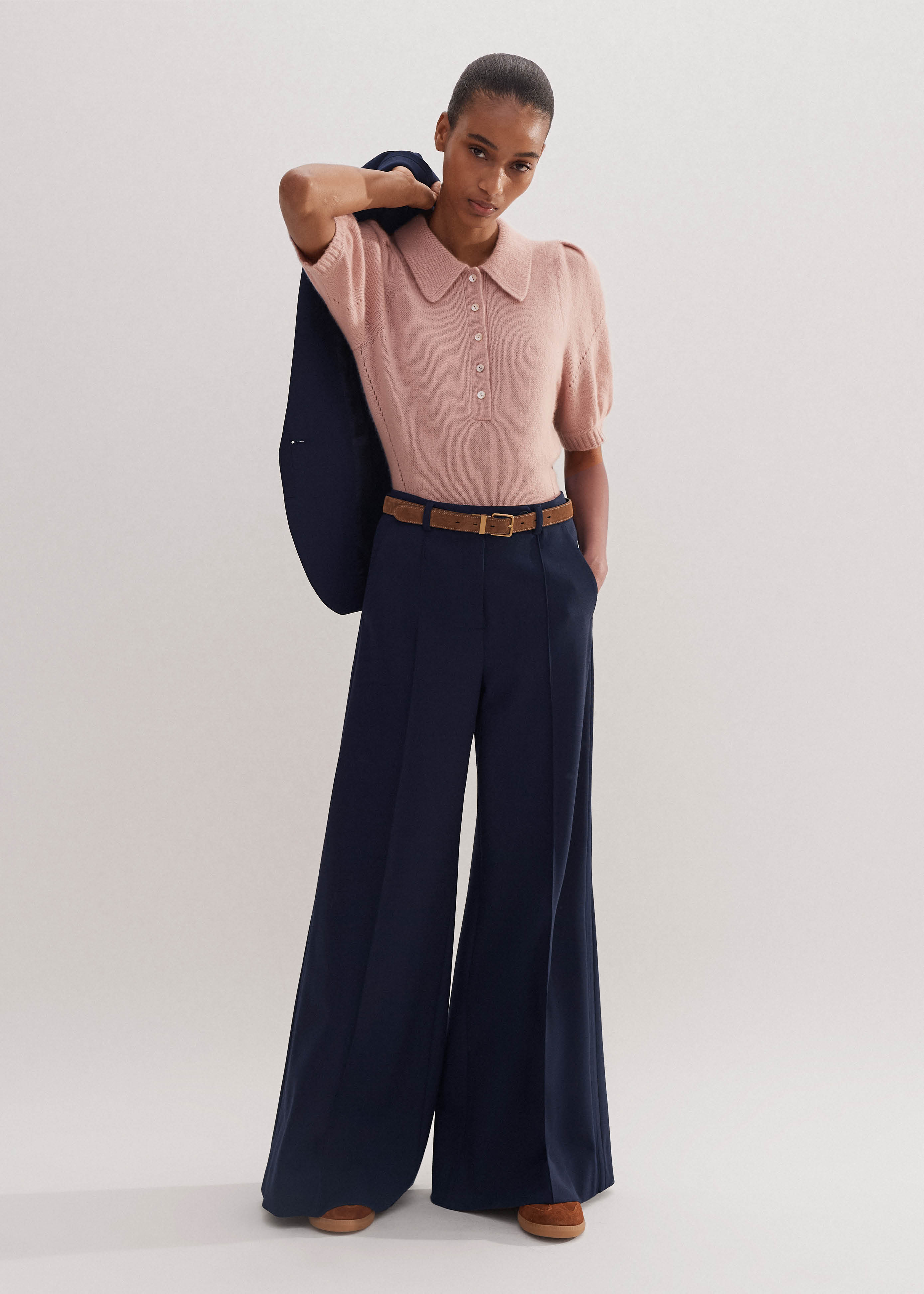 【INCHANT ME】[unisex] Neo Wool Two-Tuck Wide Slacks INCHANT ME】[unisex] Neo Wool Two-Tuck Wide Slacks パンツ