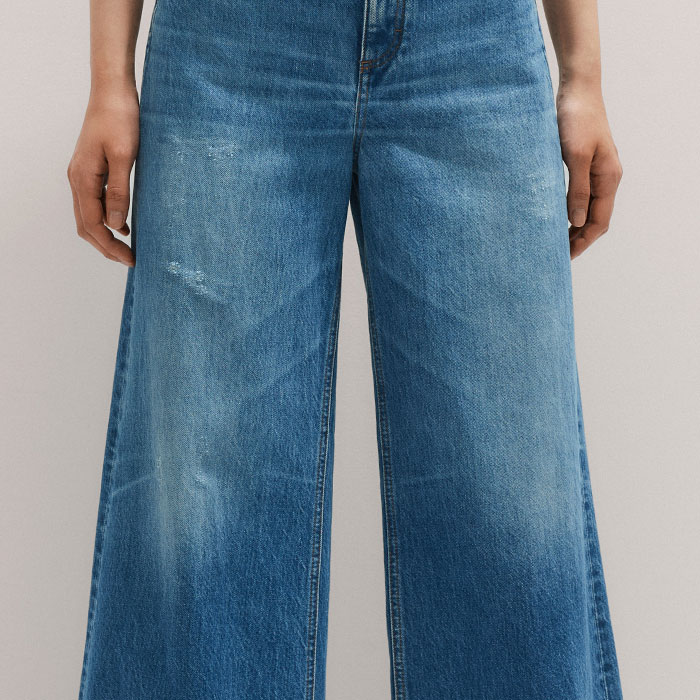◆2000Archives◆ MEGAN WIDE DENIM VINTAGE BLUE 2A24FWPT03BL MEGAN WIDE DENIM (VINTAGE BLUE) - 2000 Archives