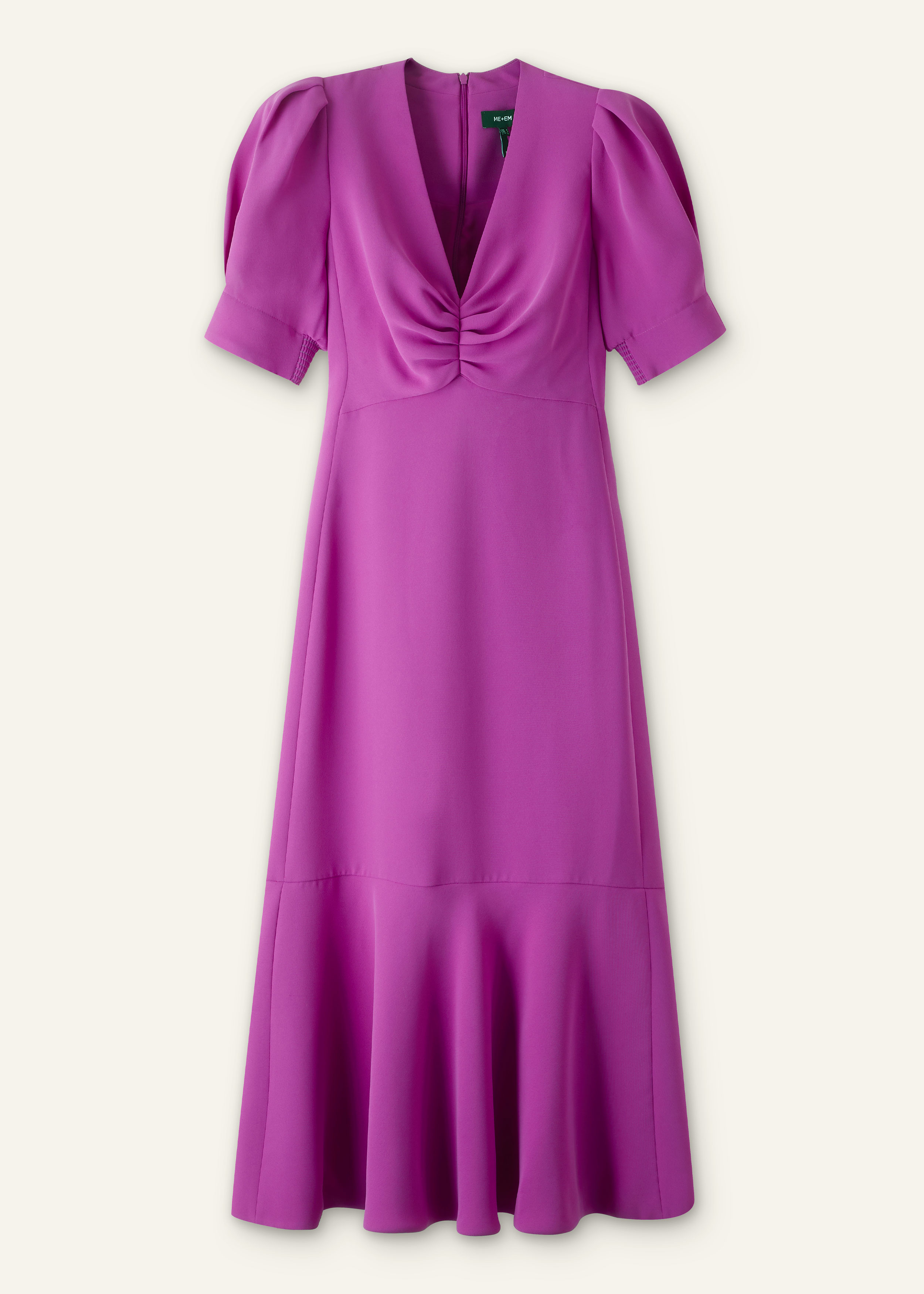 fitted lace wedding dress Lila Purple Knotted Front Soft Crepe Maxi Dress