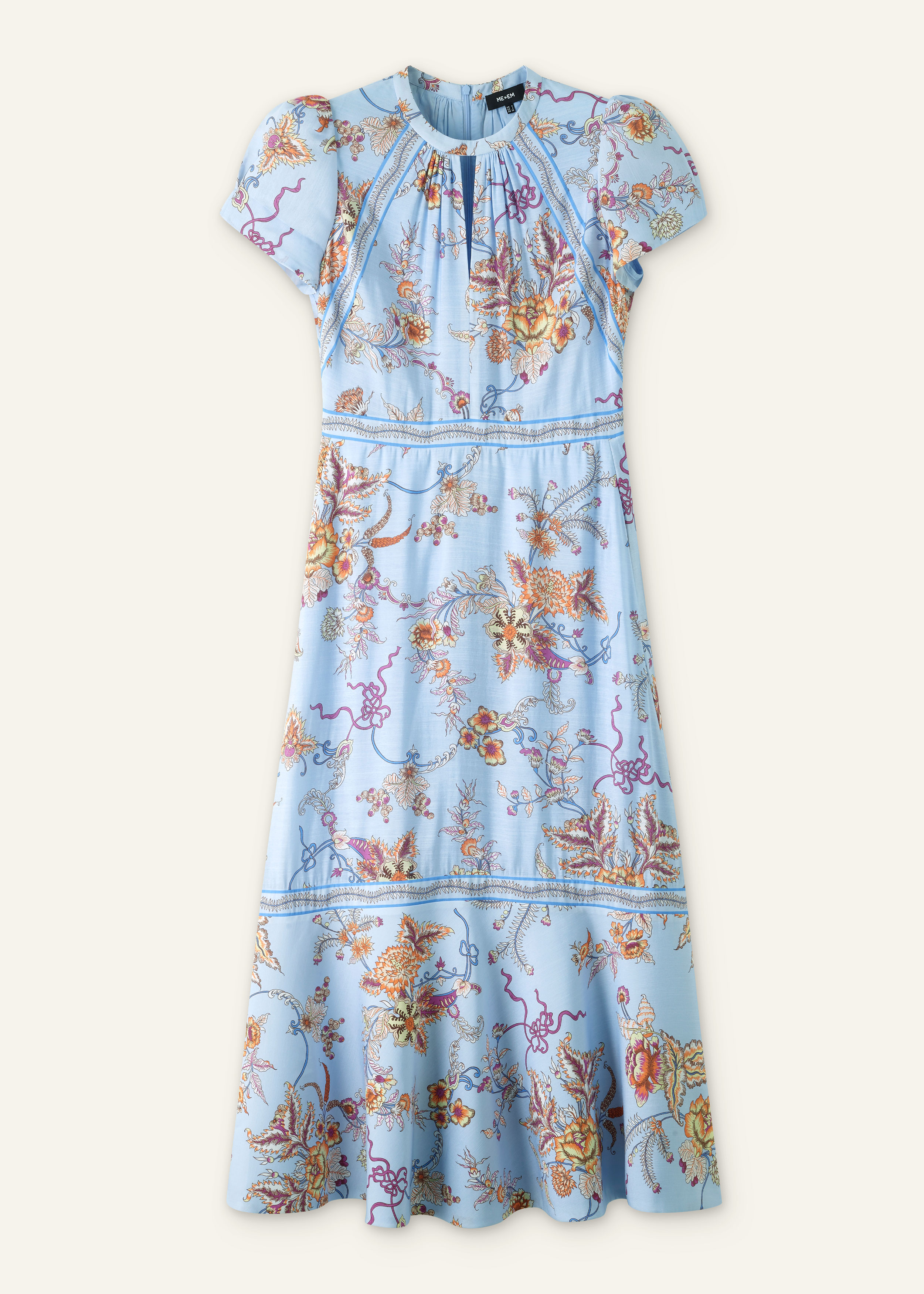 me and em dresses Fashion Meets Function: with Pockets Done Right feat. ME+EM a gathered panel at the waist ME+EM Draped Full-length Gown -