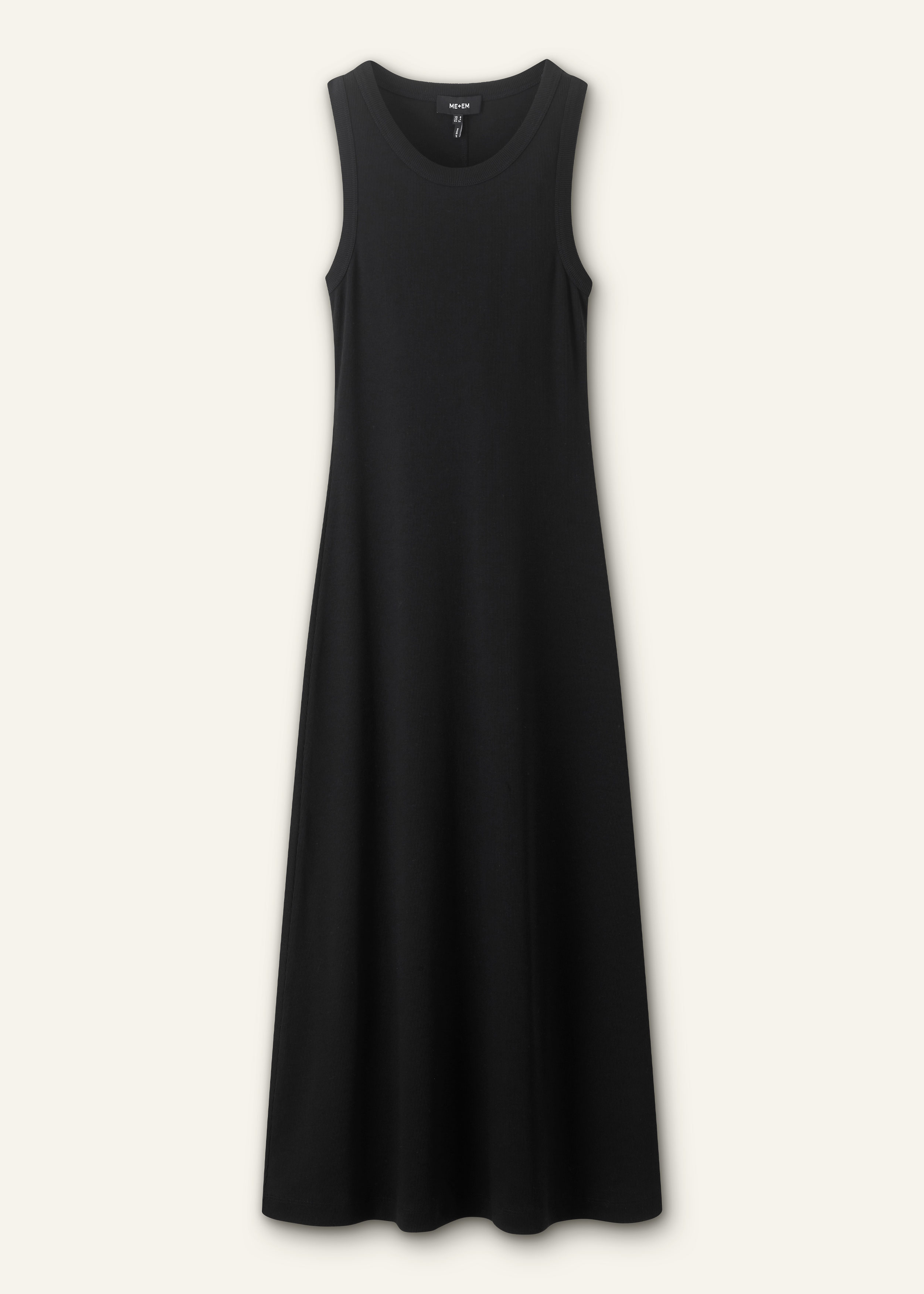 Women's Black Ultimate Vest Midi Dress | ME+EM