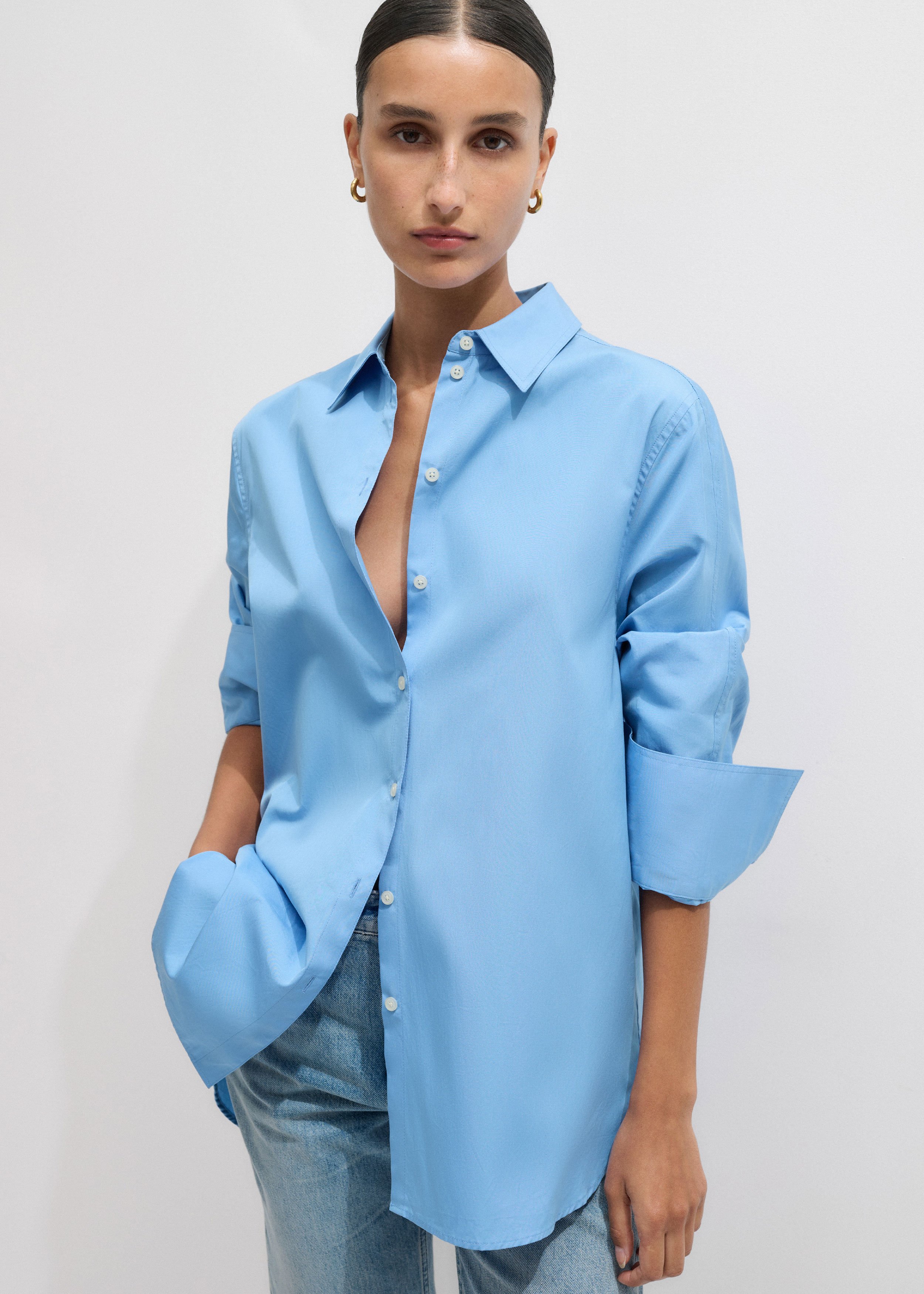 【値下げ中】美品 Supima Chambray Oversized Shirt Graphpaper NAGOYA Limited Project “Re:”【4/26(土)発売