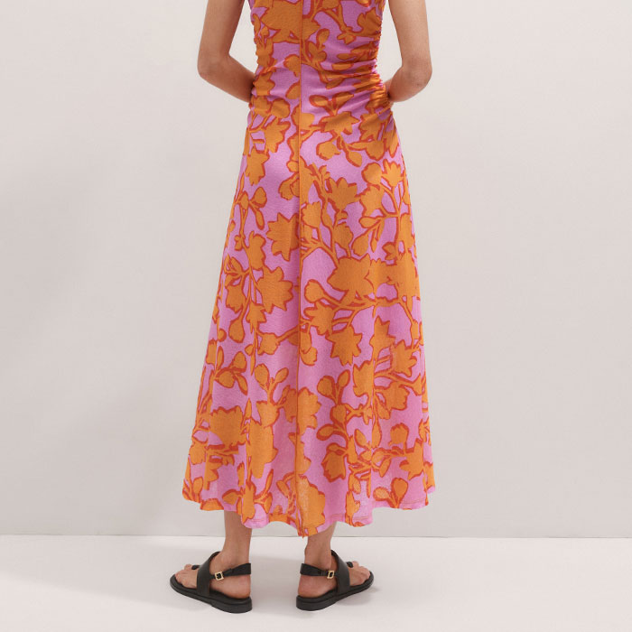 blue dress for baby girl Kaida Slinky Maxi Dress with Hardware / Burnt Orange | Meshki