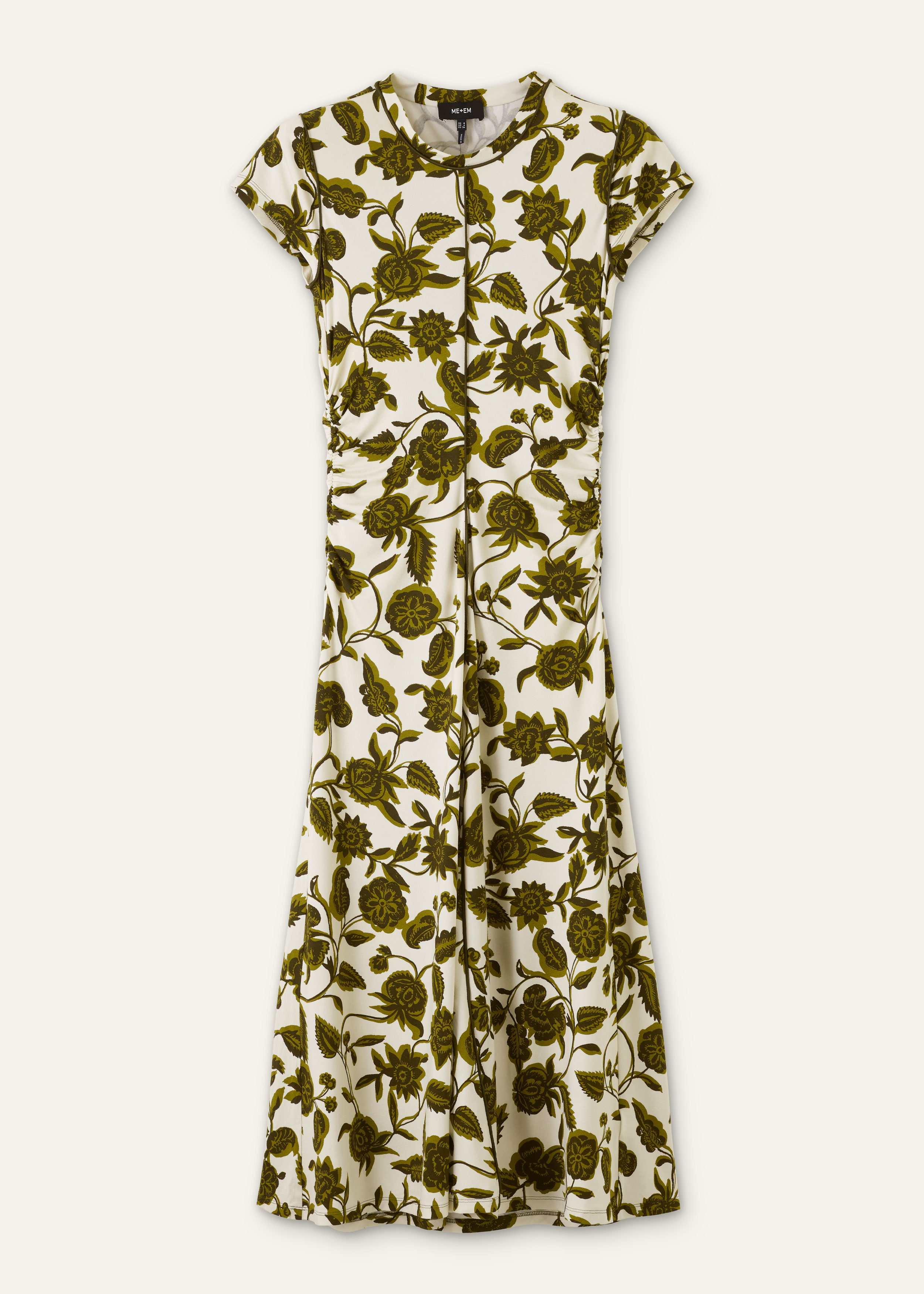 ワンピース rSunflower-Printed Midi Dress Sunflower-Printed Midi Dress（ワンピース）｜Her lip to（ハー