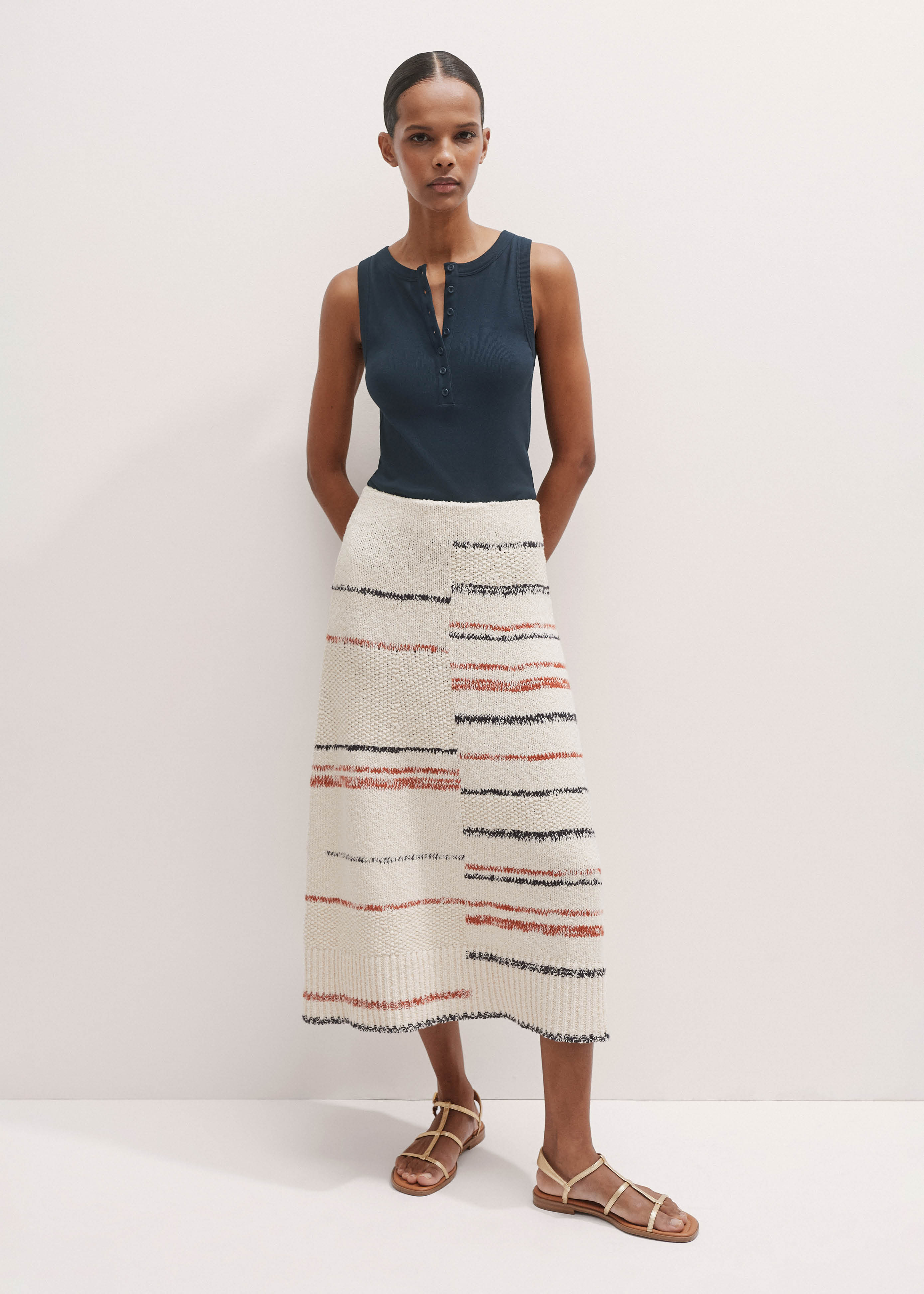 スカート machatt boucle knit skirt 26350_d379221e79-