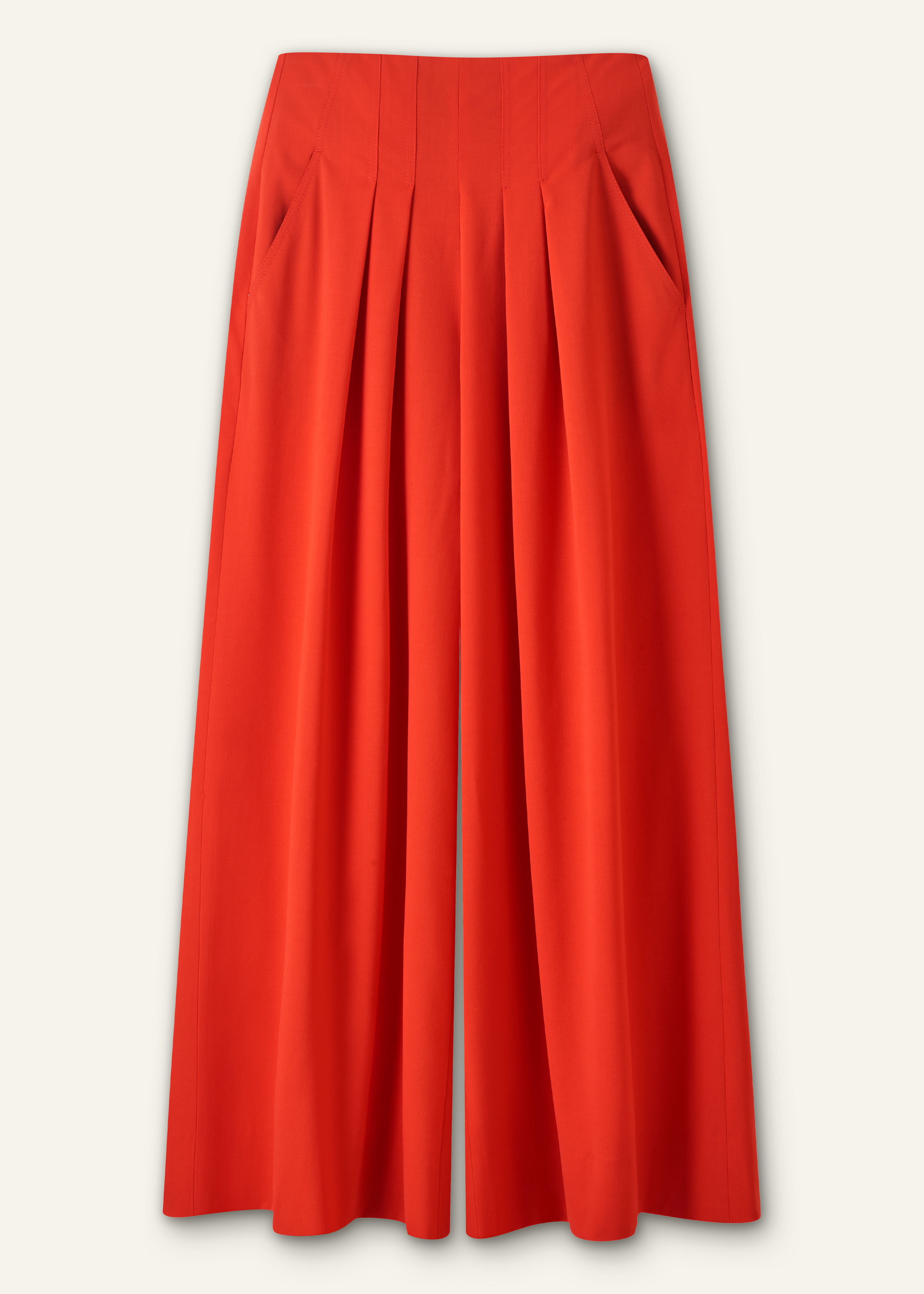 パンツ MSGM Women Straight Pants 3441MDP13237200 10 ORANGE MSGM straight-leg Cut Trousers | Orange | FARFETCH