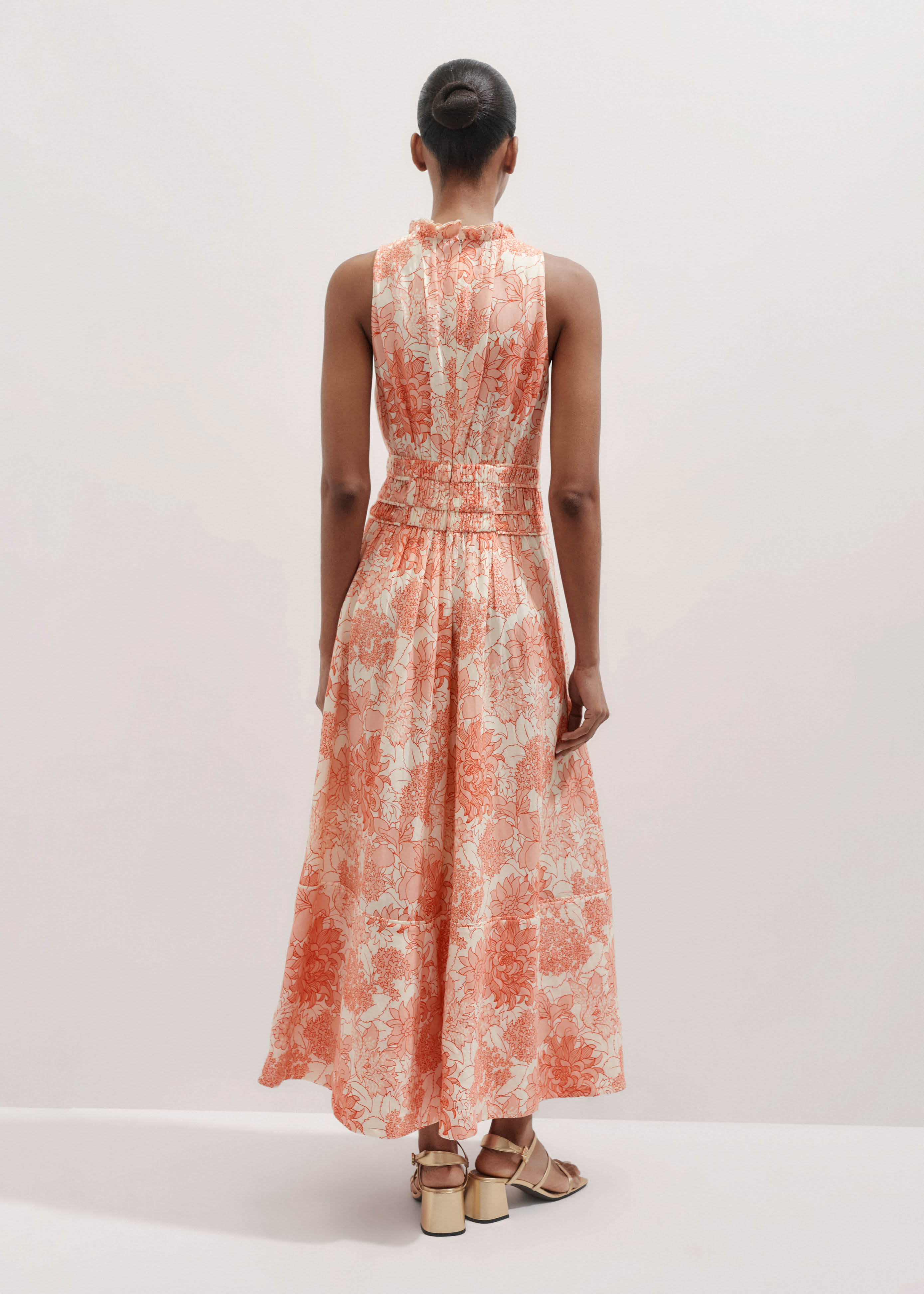 chinese dress ladies Meggie Linen Maxi Dress