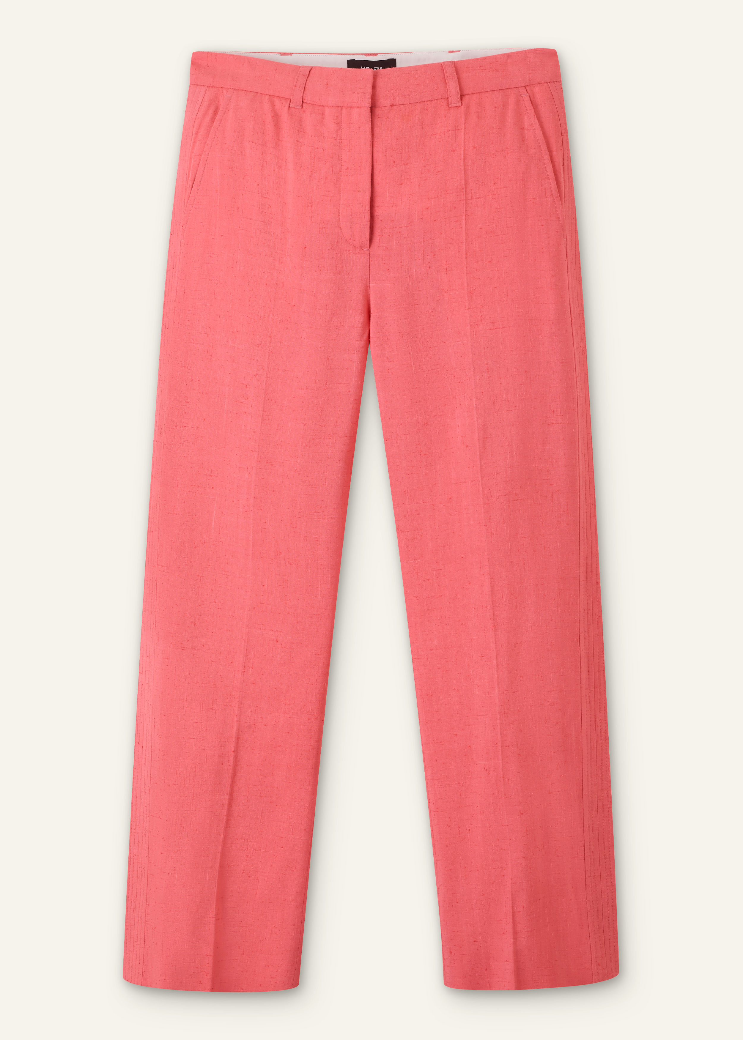 パンツ THE ANDAMANE Pink Straight Trousers Galdys in Viscose Woman The Andamane Pink Straight Trousers Galdys In Viscose Woman