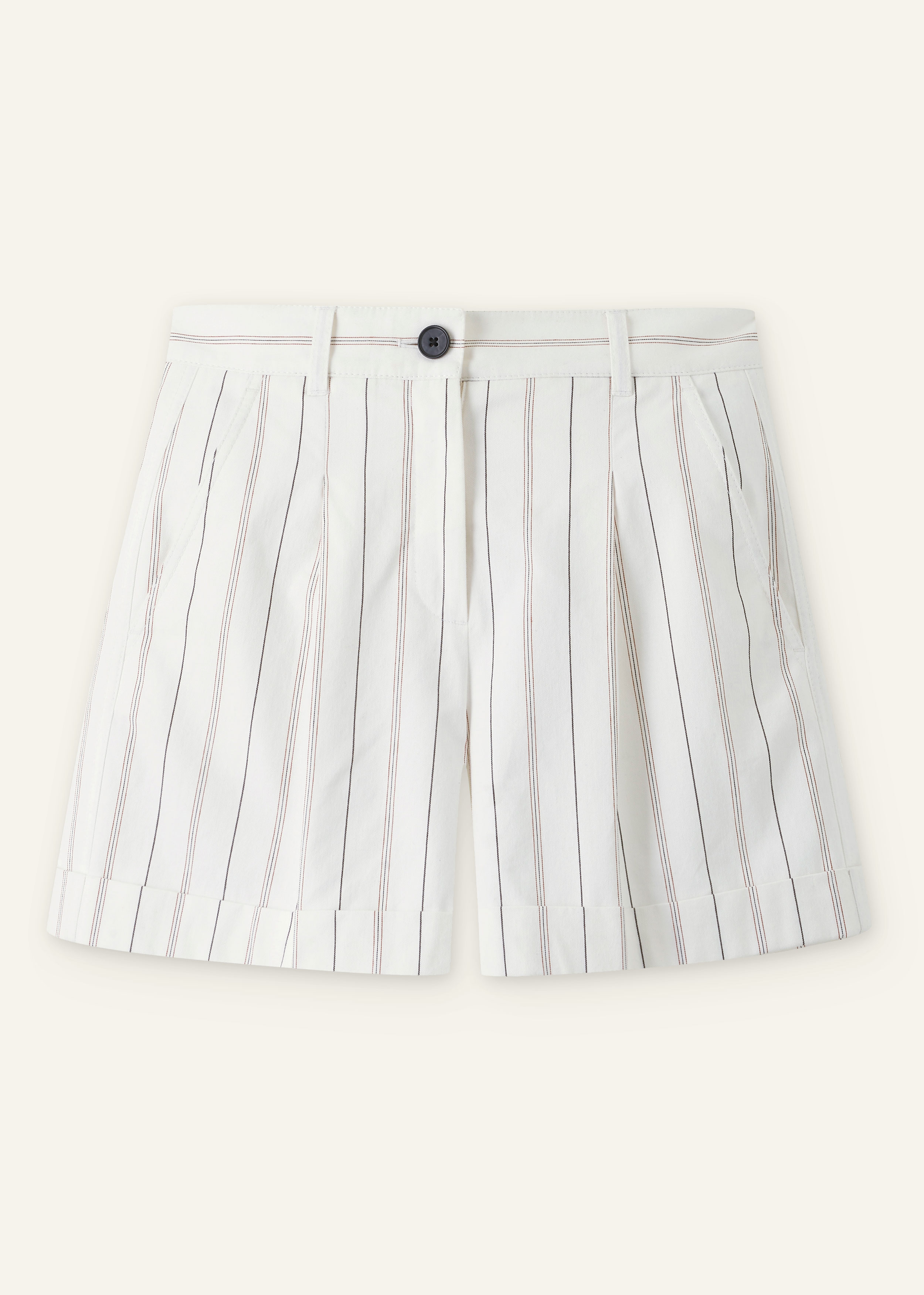 ONLY High Waist Stripe Shorts 2er Pack – Schwarze Damen-Shorts Im Set