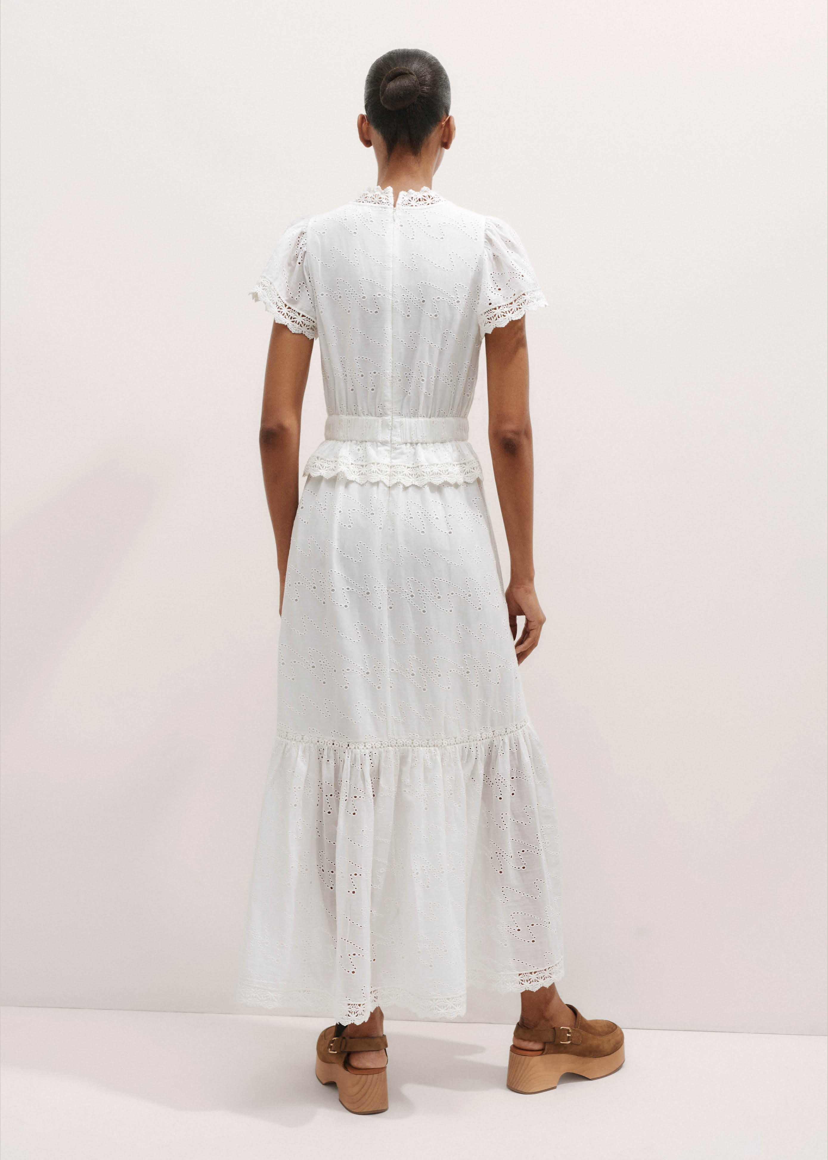 Me+em Cotton-Broderie Maxi Dress - Soft White