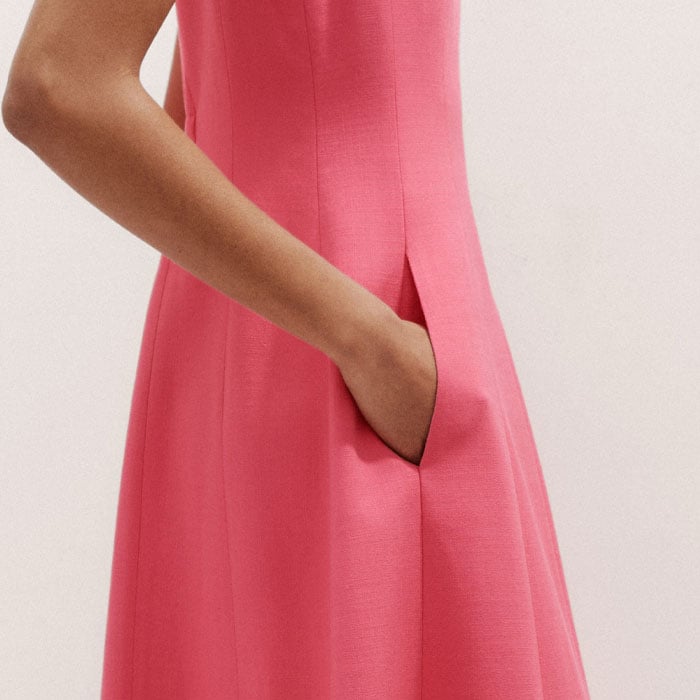 me em pink dress ME+EM Graphic Floral Lace Maxi Dress Pale Blush - Women's - Lace