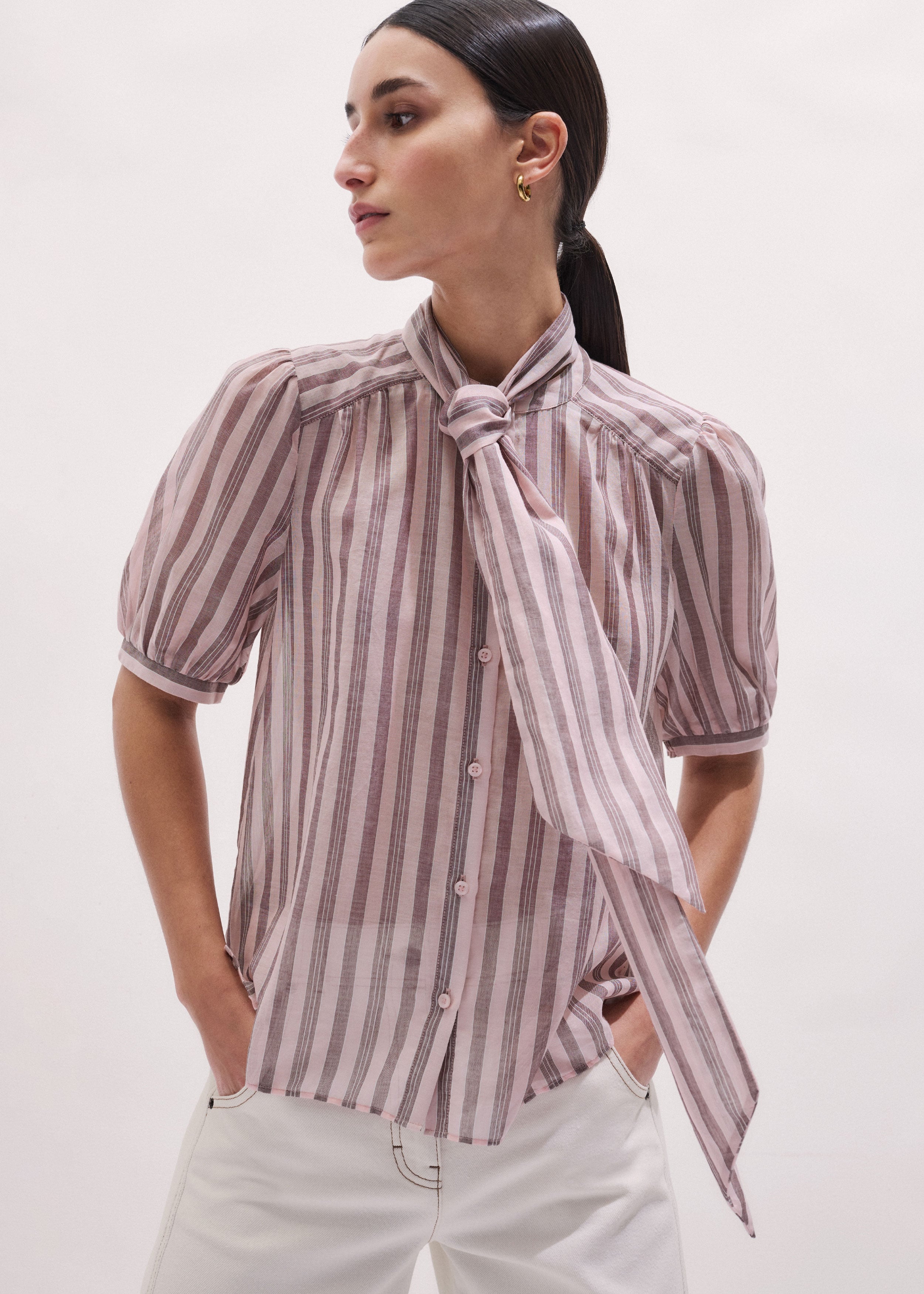 Soft Stripe Blouse