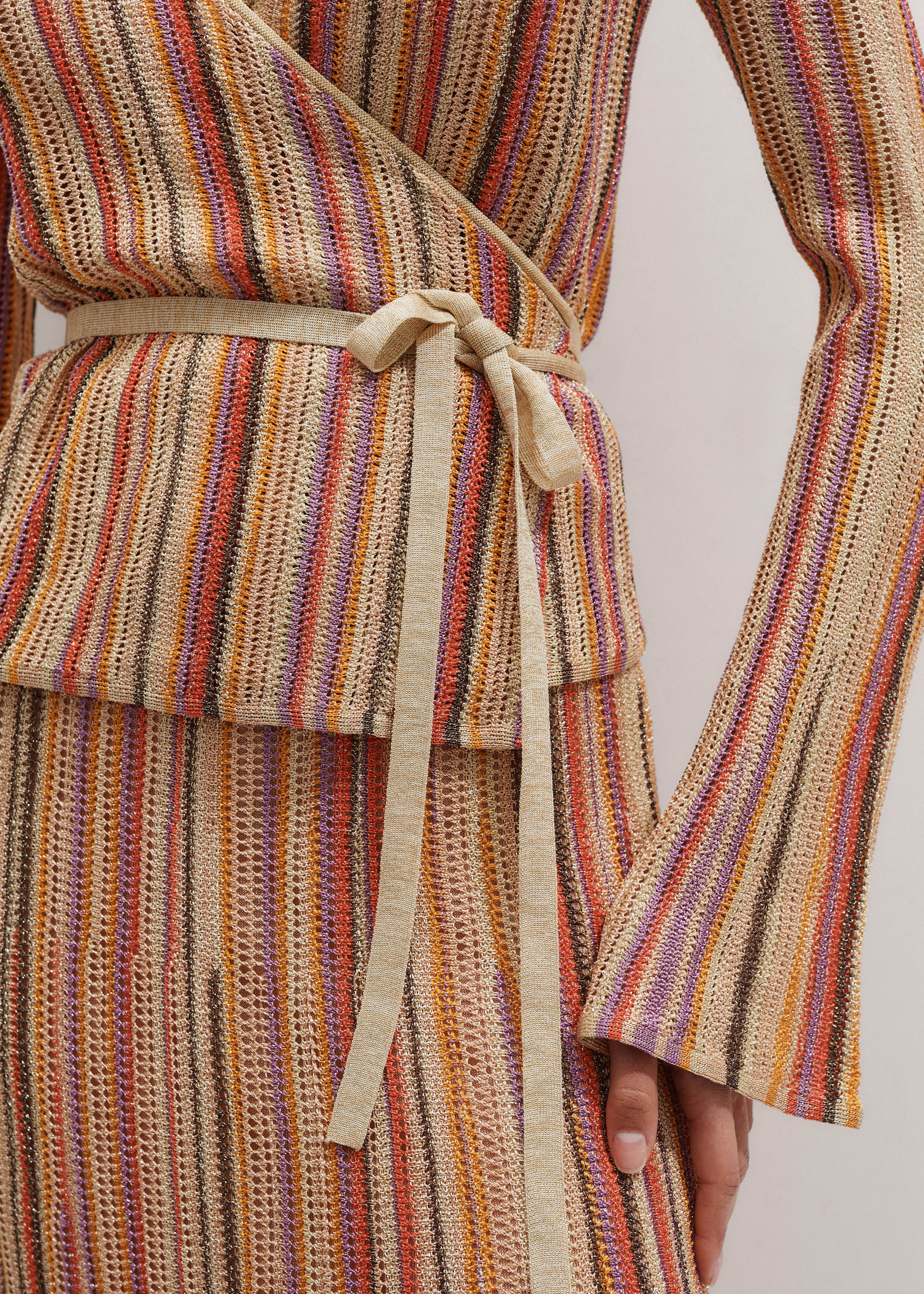 【Low Classic】 STRIPE KNIT WRAP SKIRT 2色 Low Classic】 STRIPE KNIT WRAP SKIRT 2色