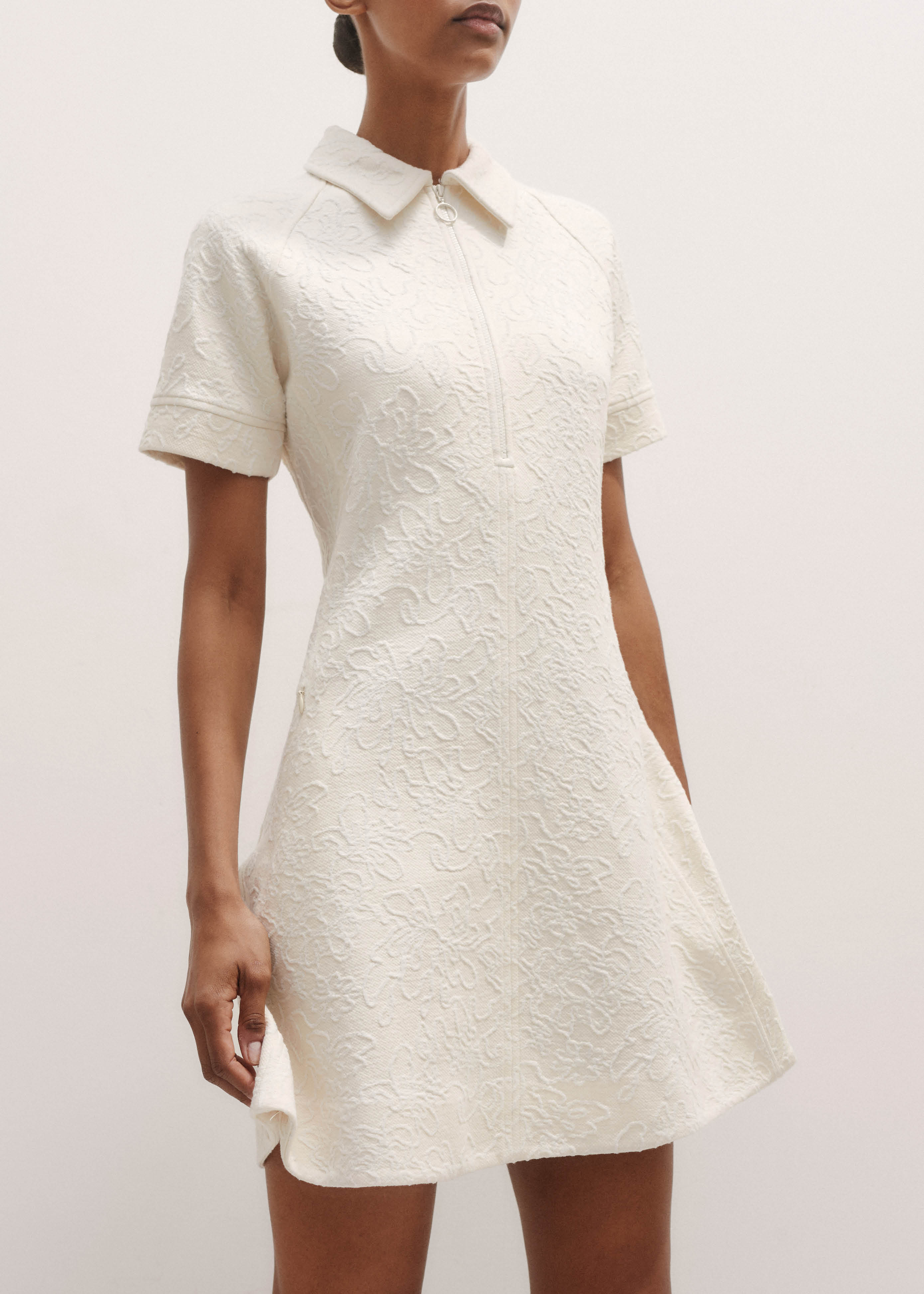 Textured Short Dress