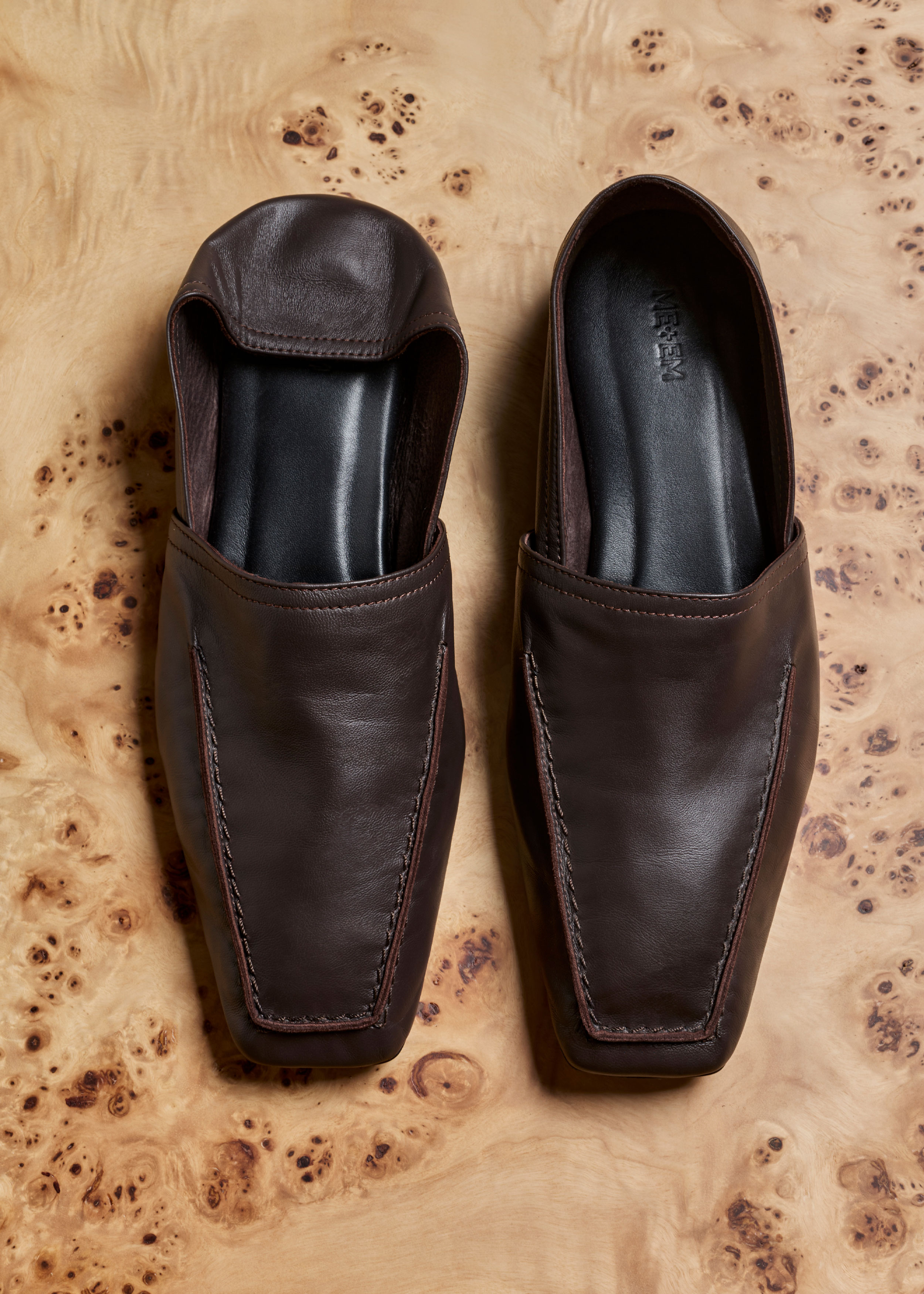 MELT THE LADY square loafer ブラック36 ローファー melt the lady