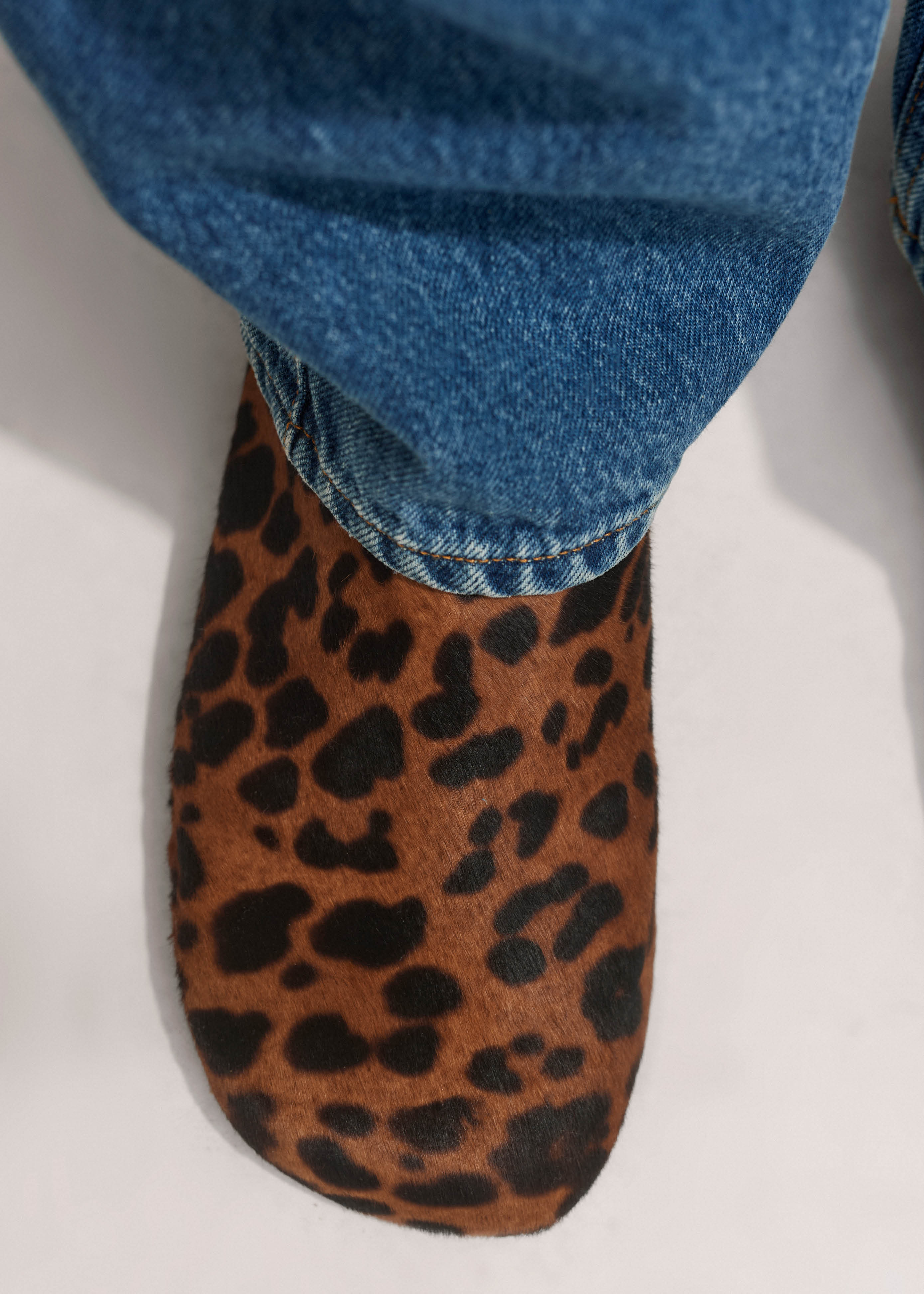 Mules LMN Luxe Me Now En Satin Imprimé Léopard - Taille US 8, Neuves En Boîte
