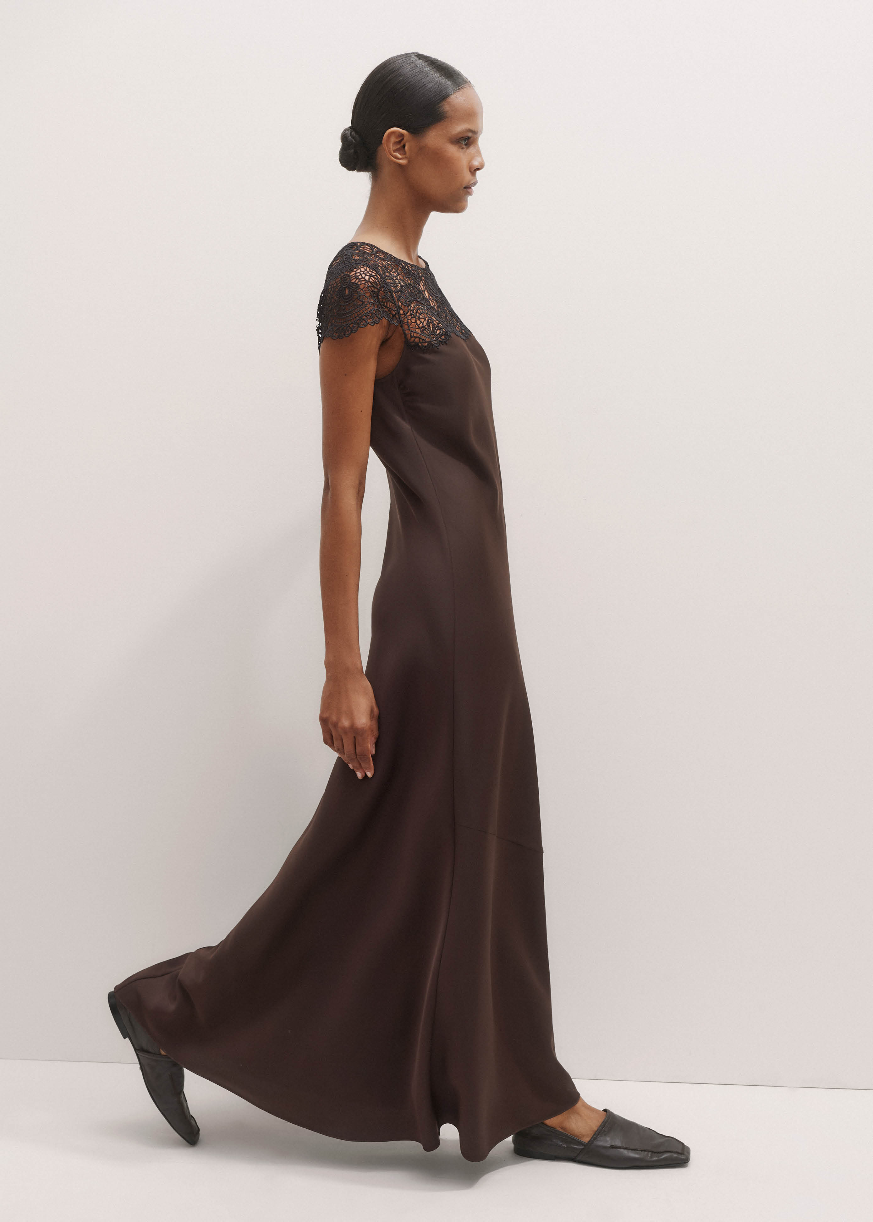 anyone but you brown dress Side Knotted Shirt Dress Brown main image 0