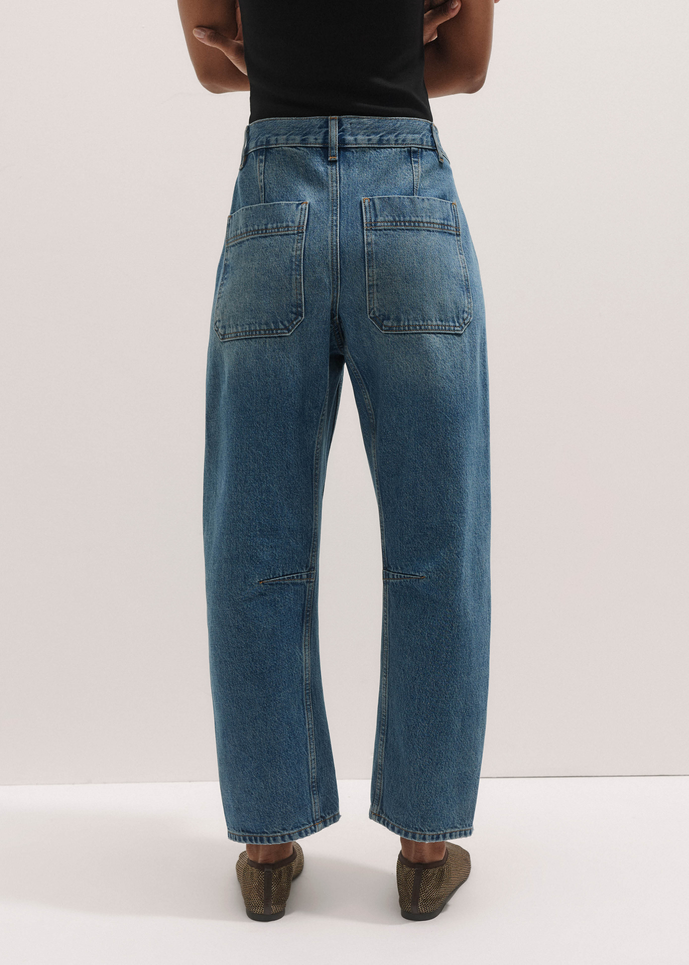Women's Blue Engineered Jean | ME+EM