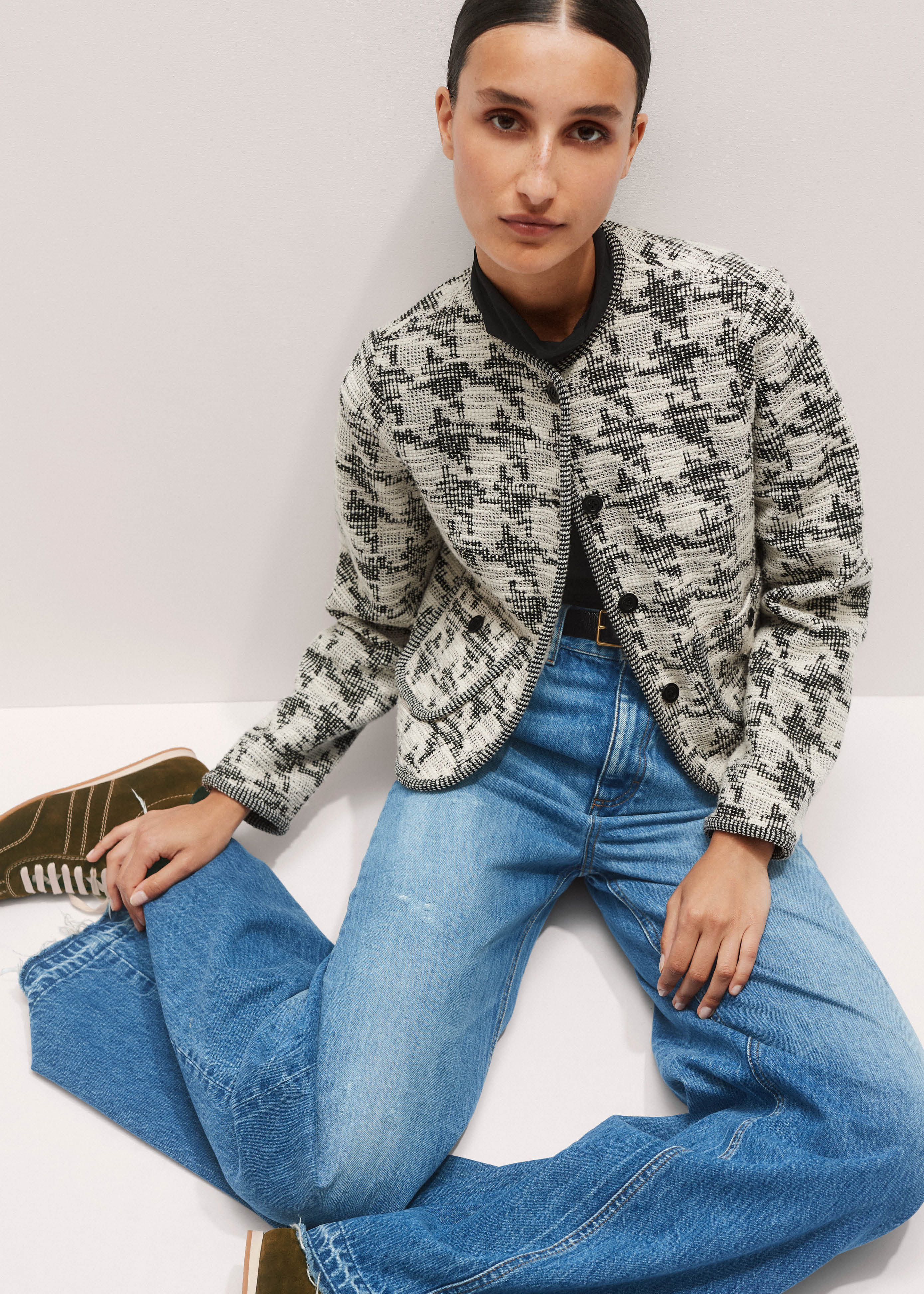 【2plan】Odd Wings Tweed Jacket 2PLAN