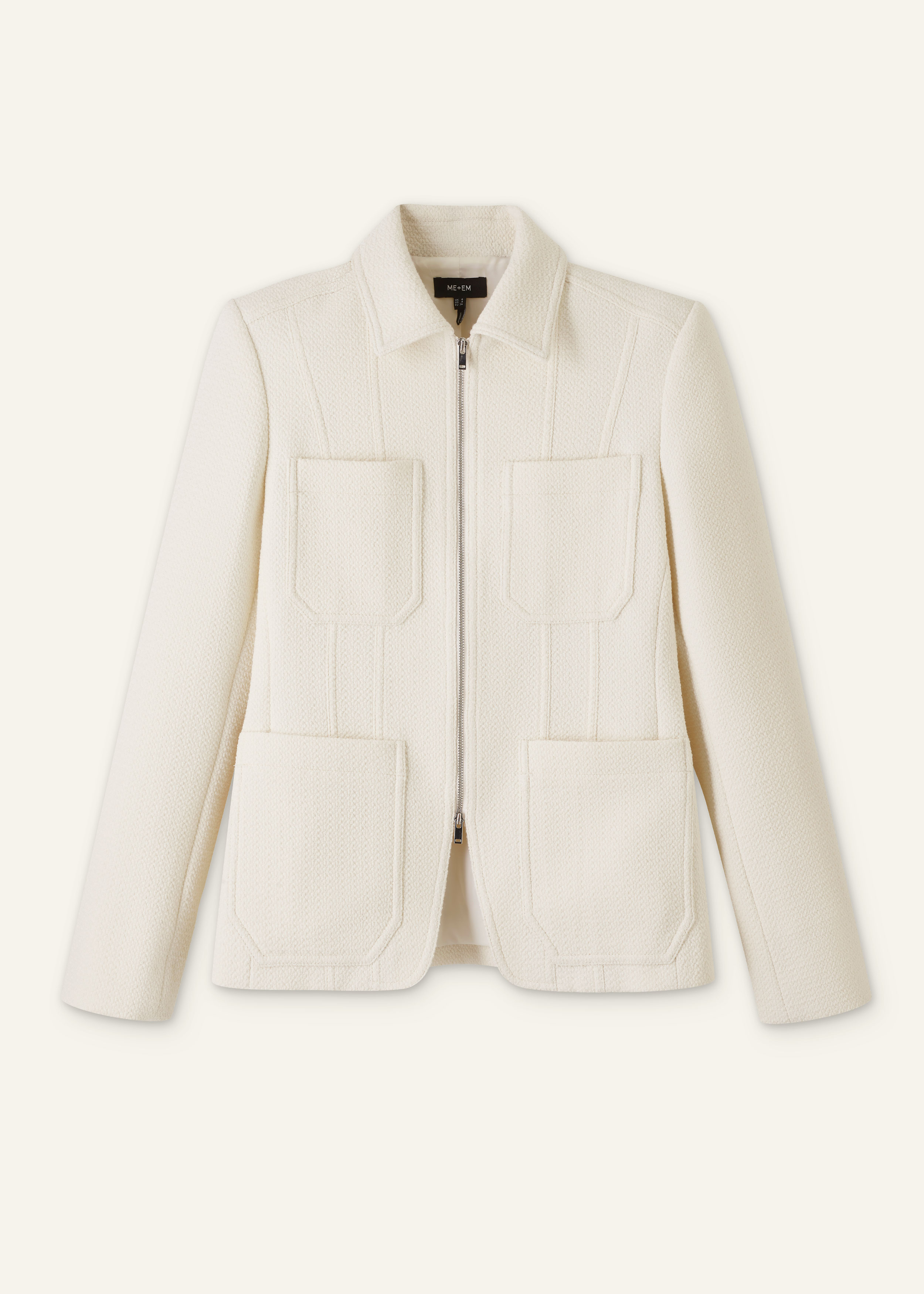 アウターその他 MSGM Women Outer 3842MDG04257308 01 WHITE Jackets Woman MARGUERITE STRETCH DOT Mid WHITE