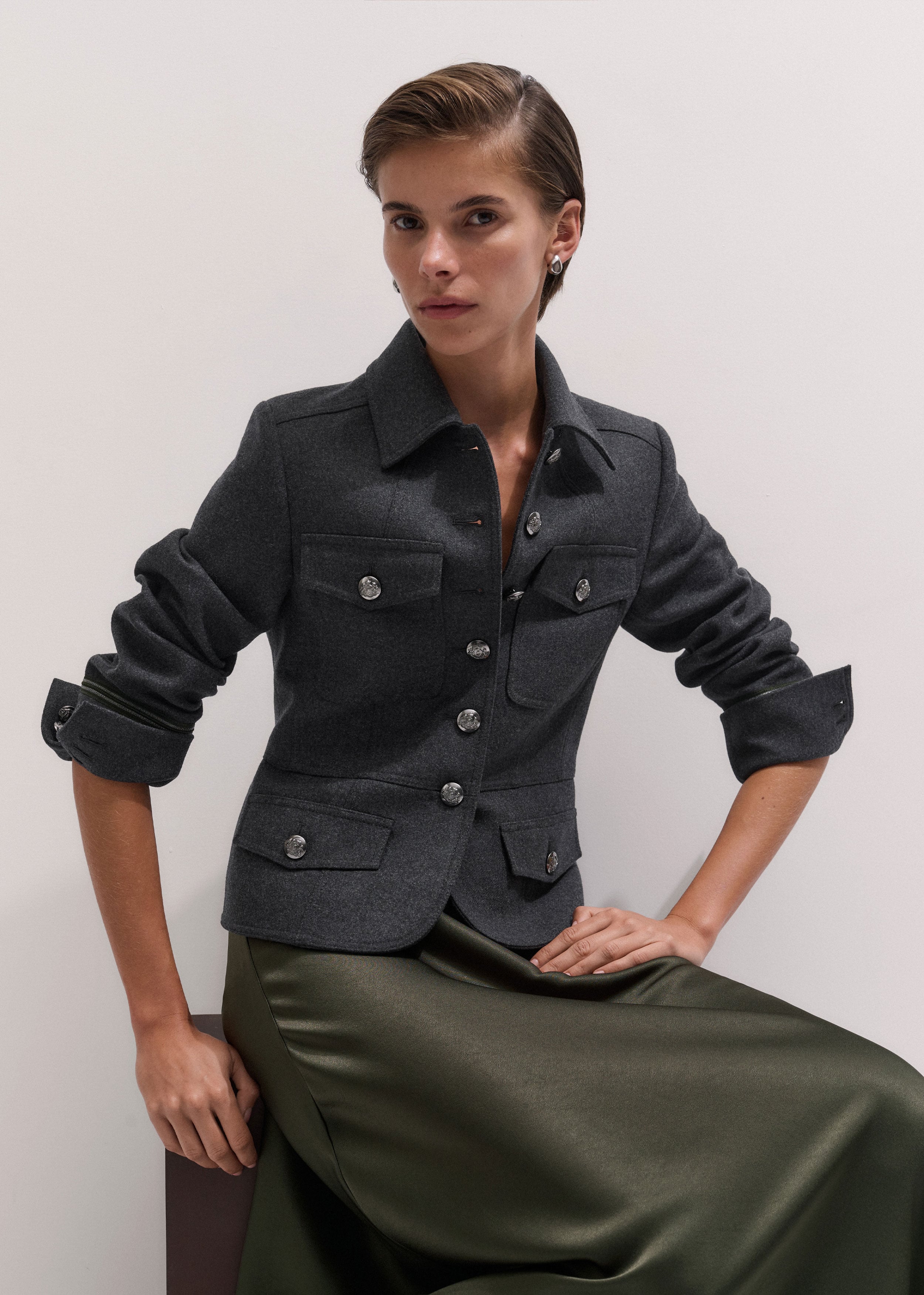 Short Military Jacket