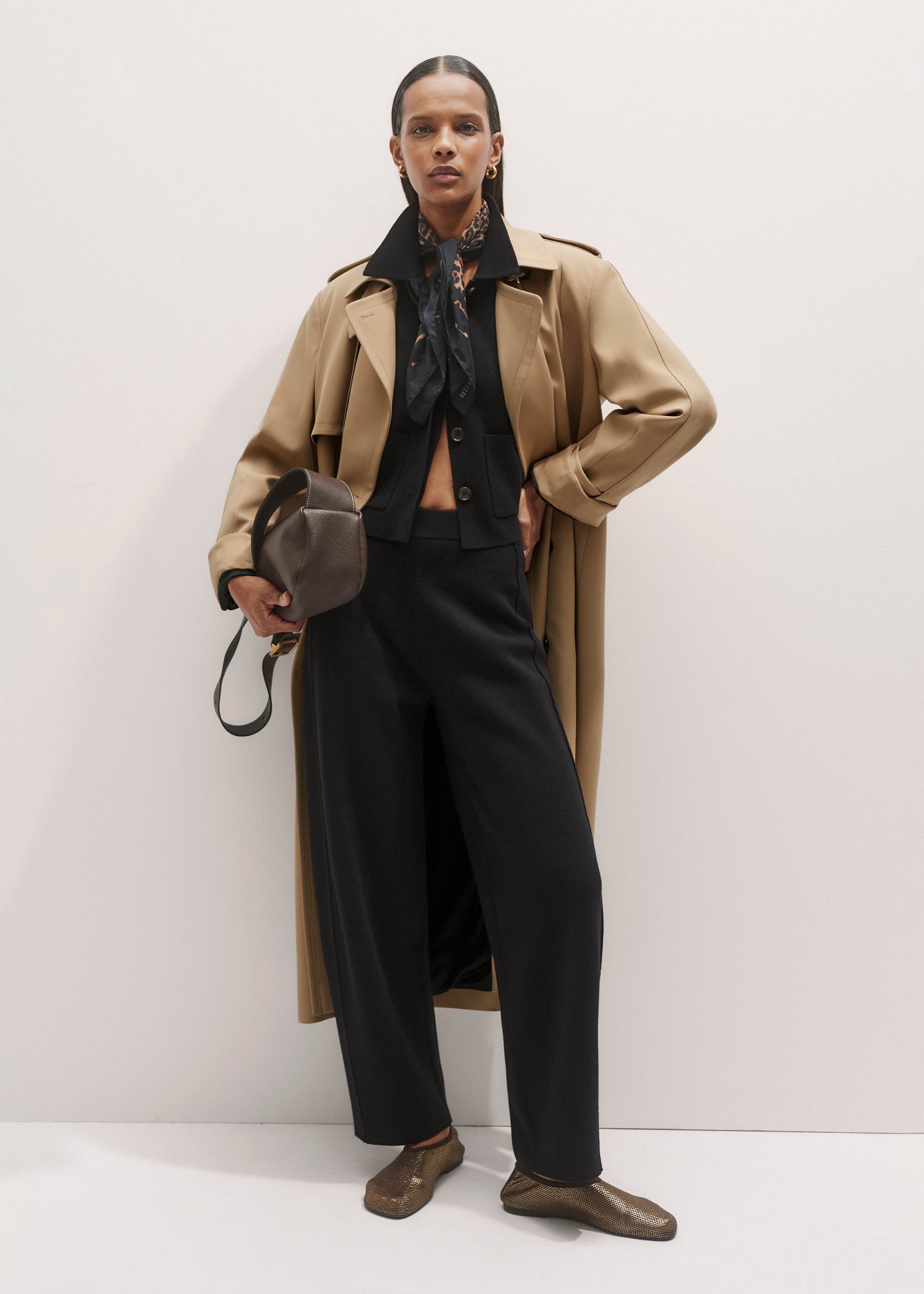 Women's Black Milano Knit Extreme Seam Pant | ME+EM