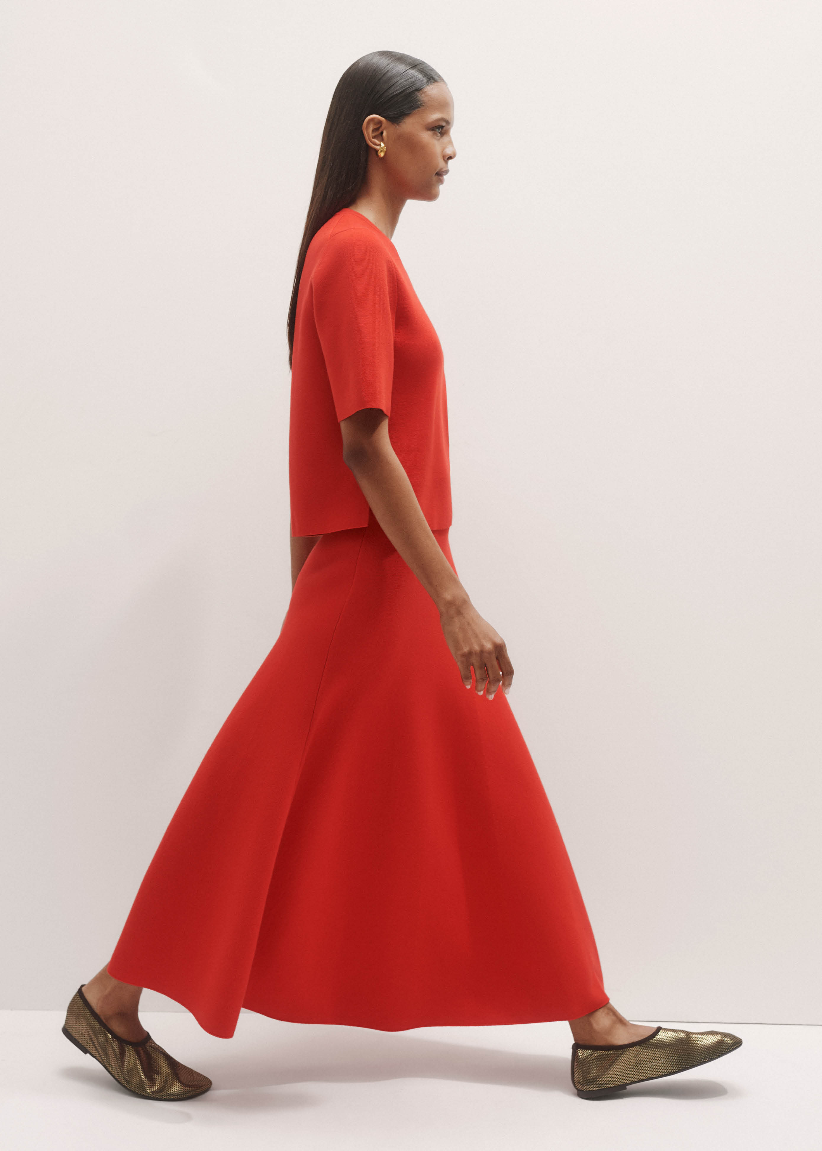 S*♡様 FETICO MESH KNIT MAXI SKIRT REDサイズ3 241105_MESHKI_SegrettiDr4_21_9