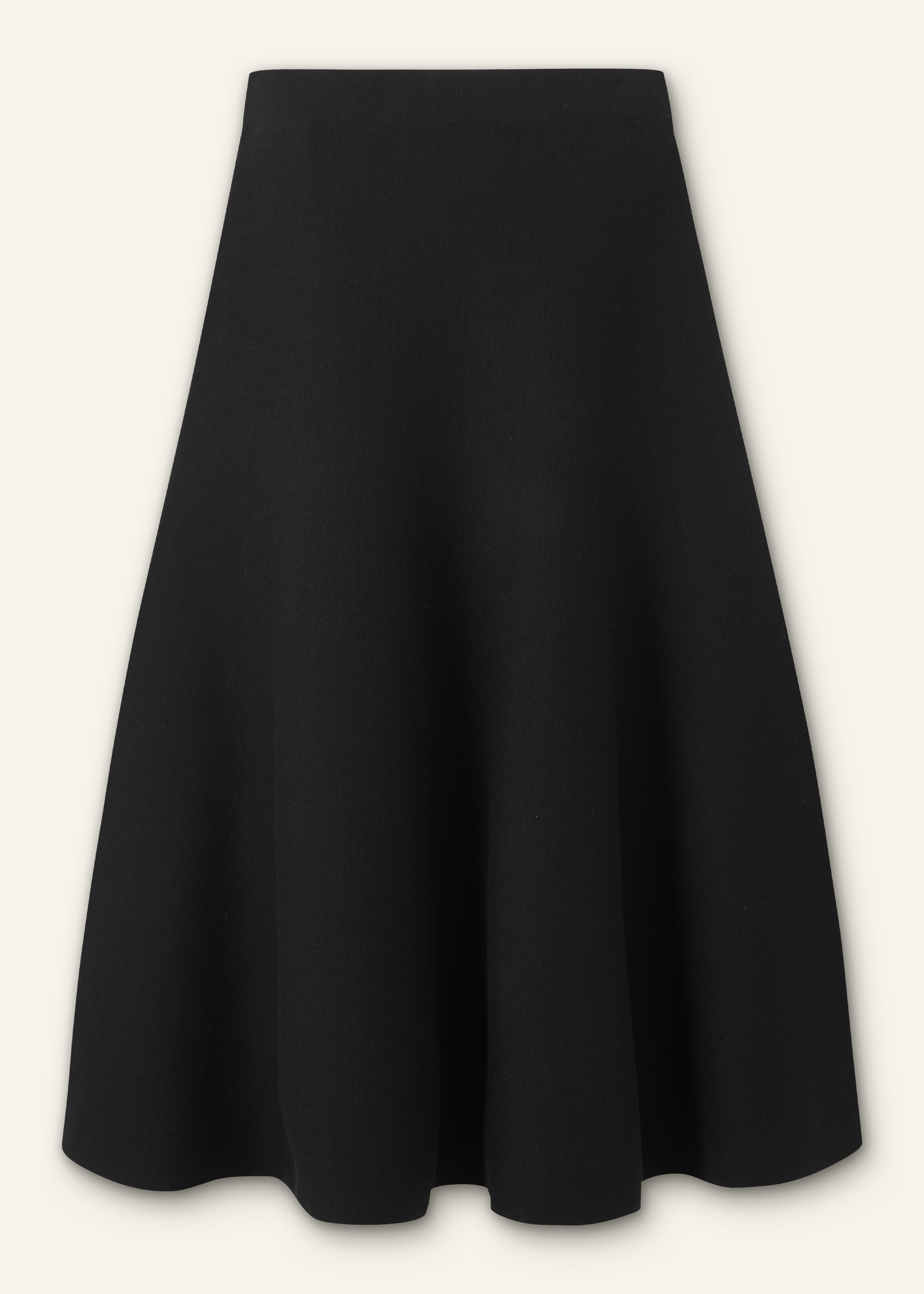 Women's Black Milano Knit Maxi Skirt | ME+EM