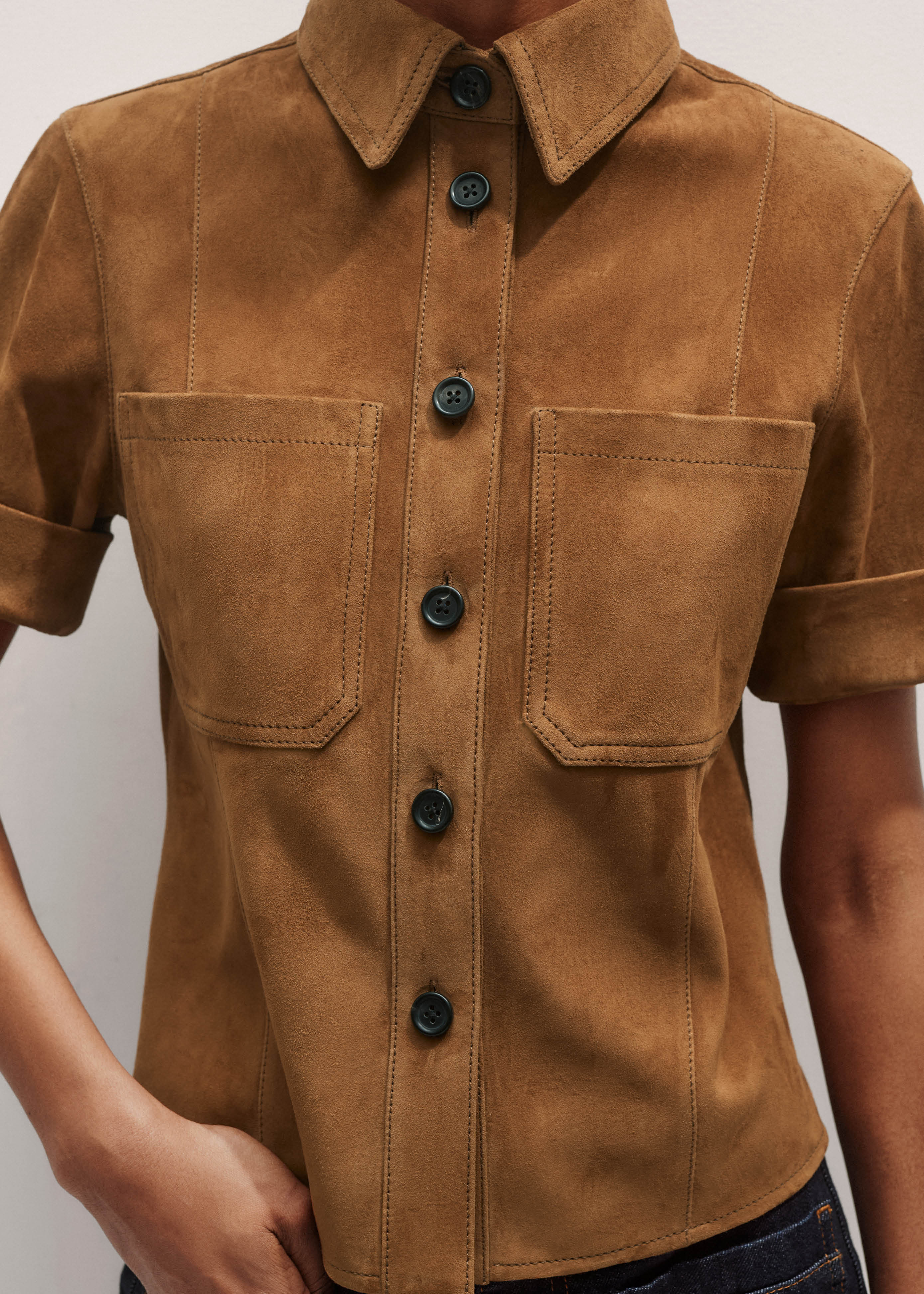 【M】 STRONG SHOOP MOHAIR SHIRT BROWN STRONG×SHOOP MOHAIR SHIRT BROWN