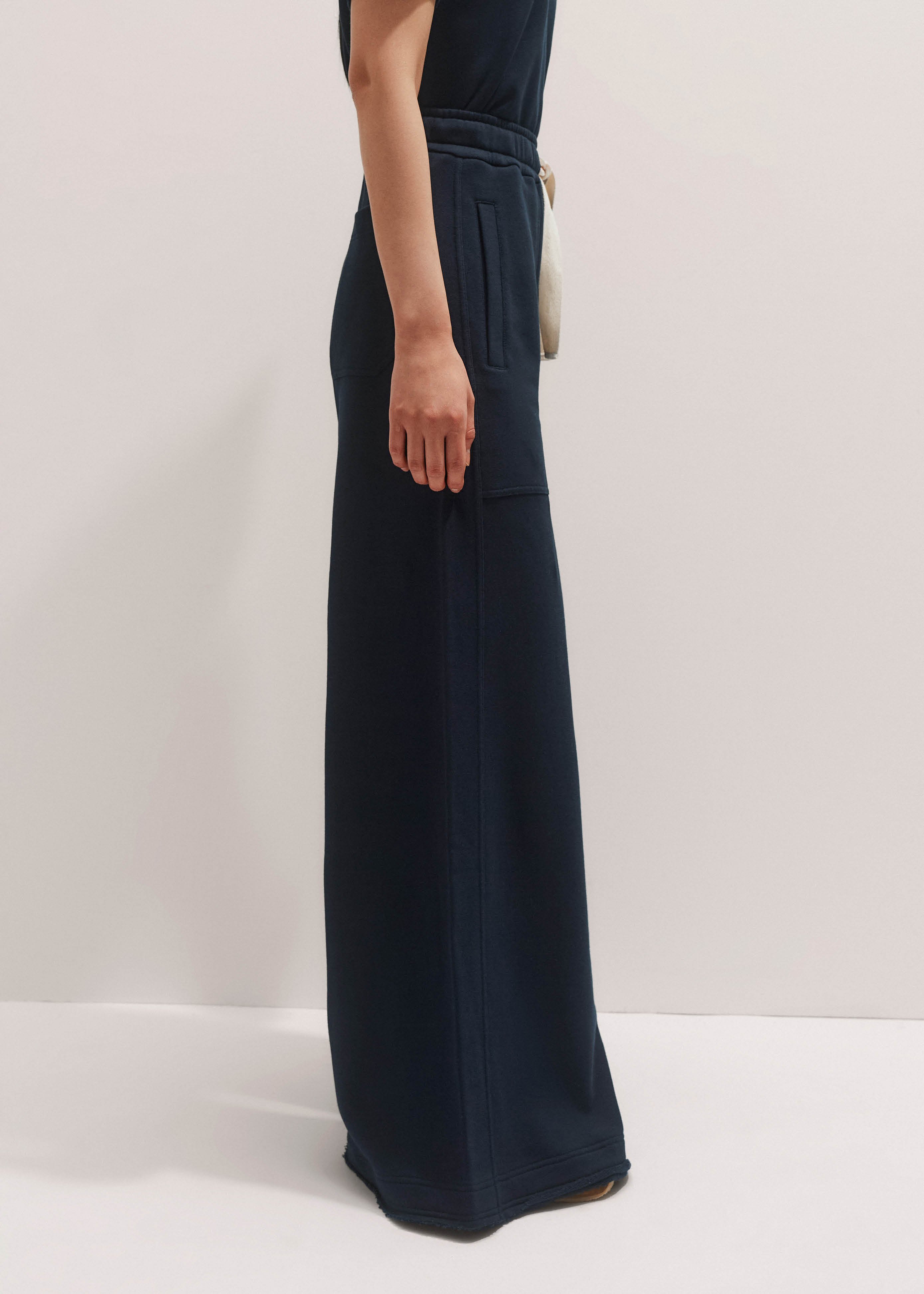Navy Blue Cupshe Woven Drawstring Wide Leg Pants Daa02D4A001Uu Navy M Sz M Women main image 3