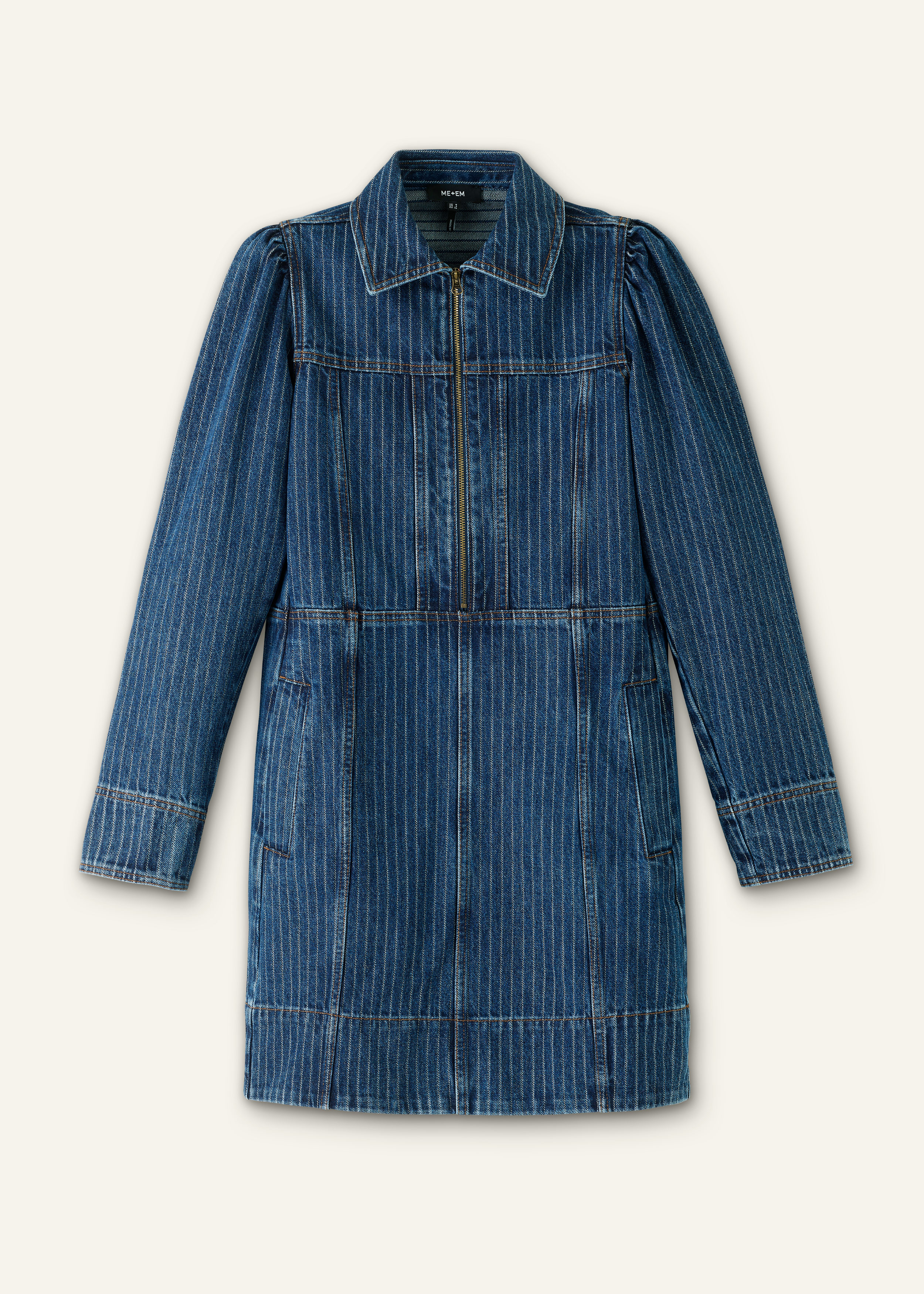 wedding dress design JESSIE DENIM MINI DRESS – AKIRA main image 1