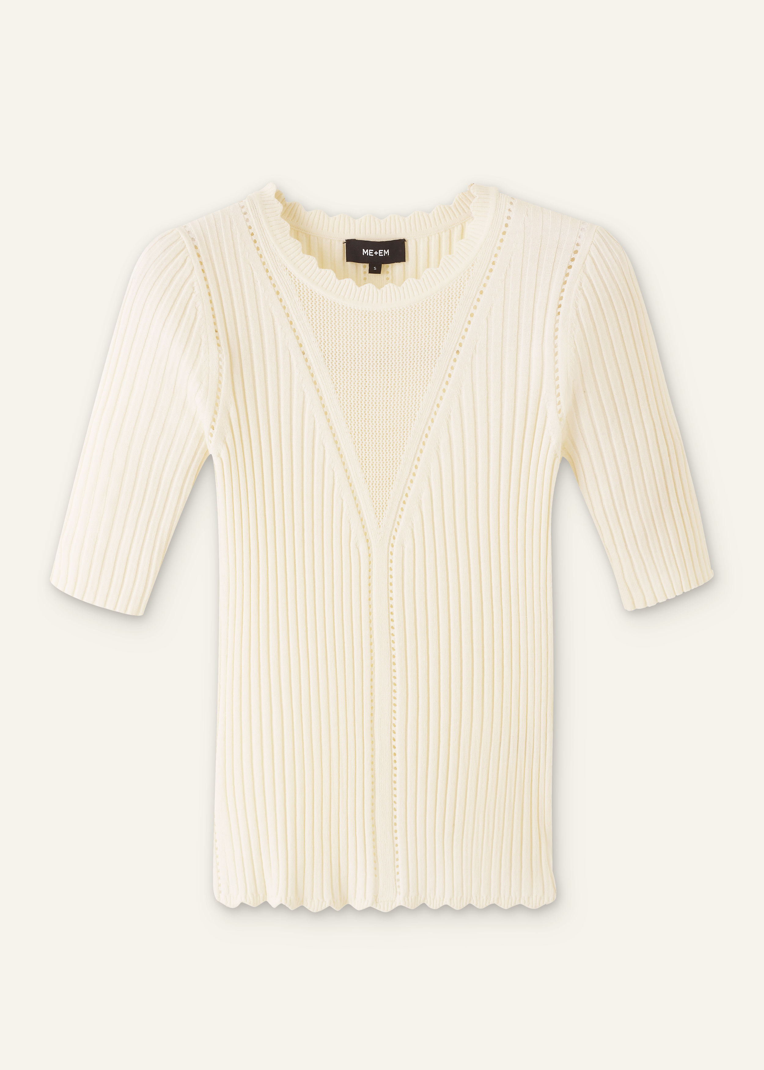 【DEARMINE】Monen Reglan Ribbed Slim Tee Worn White Sidewinder Rib Turtleneck - Buck Mason- Modern