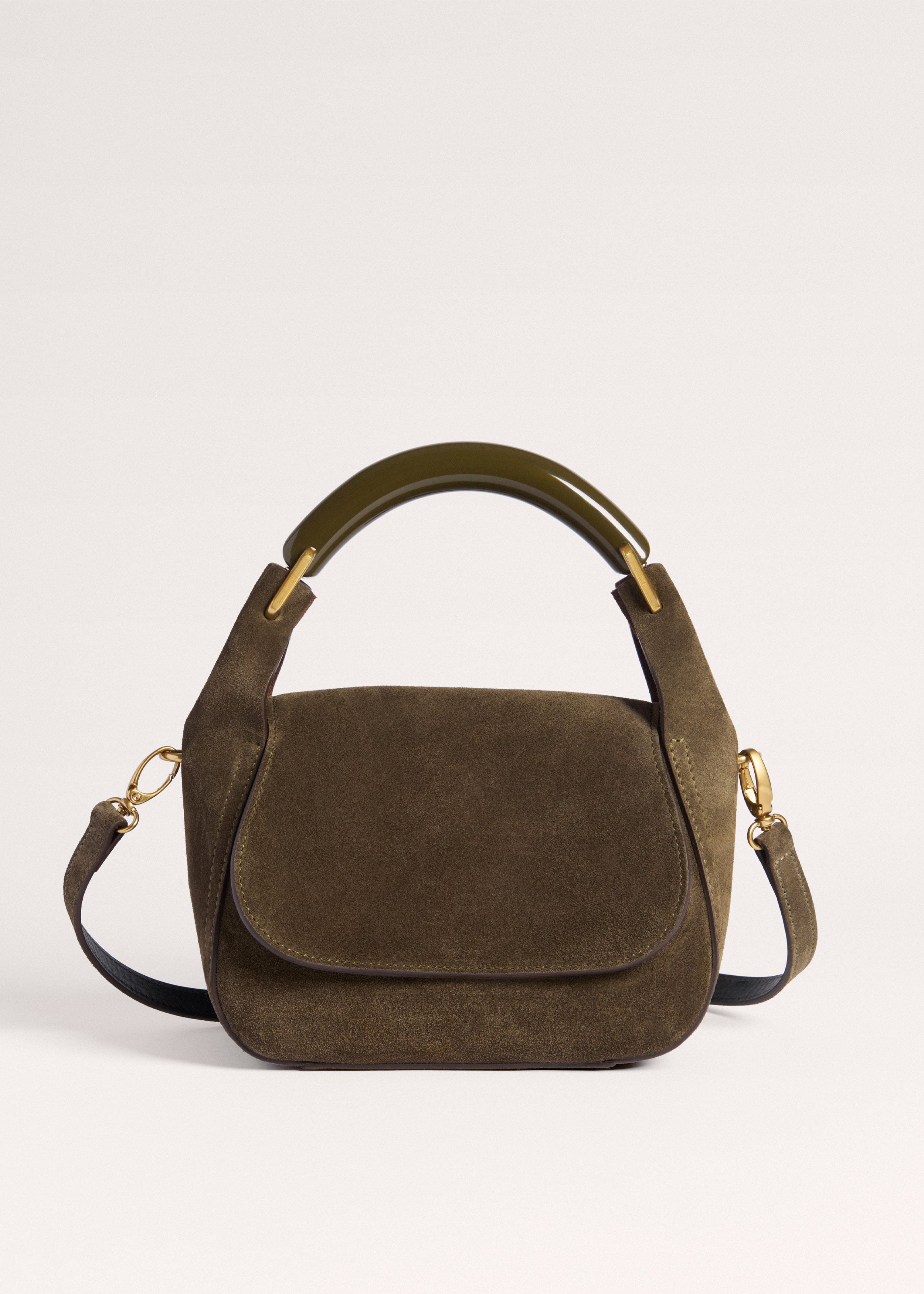 レーヴァンナムぺーじ Women's Green Mini Resin Handle Bag | ME+EM