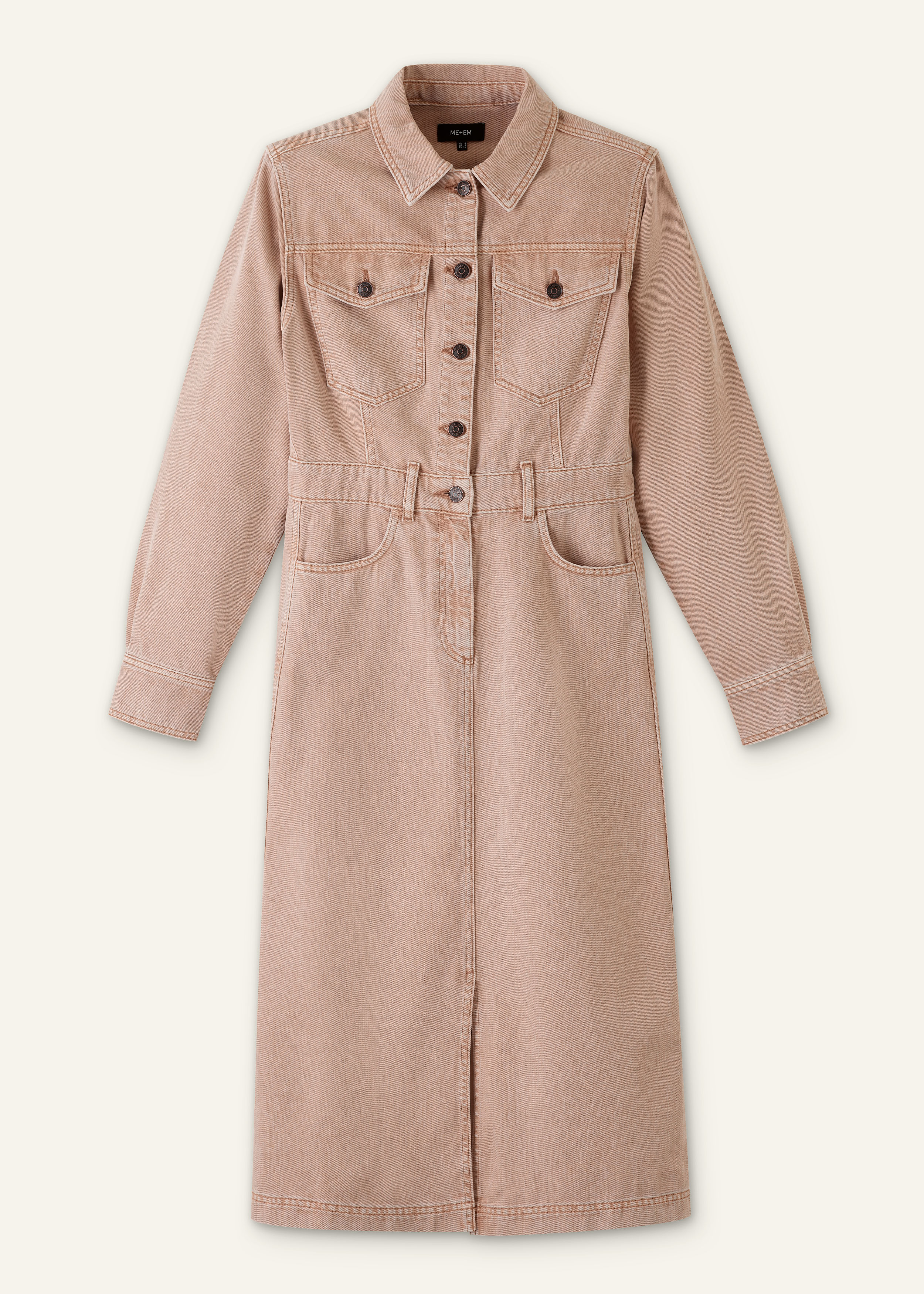 me and em shirt dress Women's Gray Ultimate Rib Shirt Dress