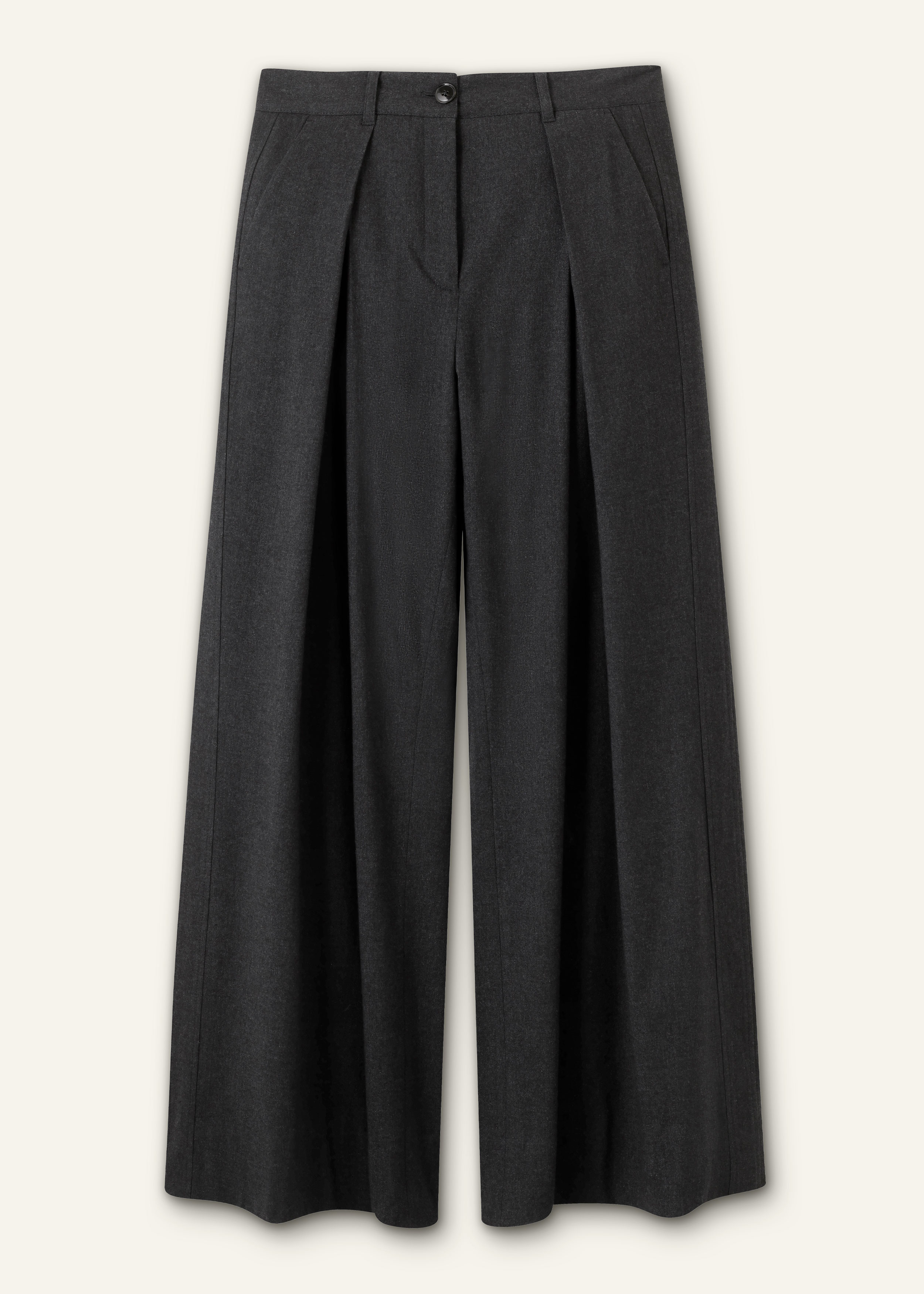 Women's Gray Wide-Leg Pant | ME+EM