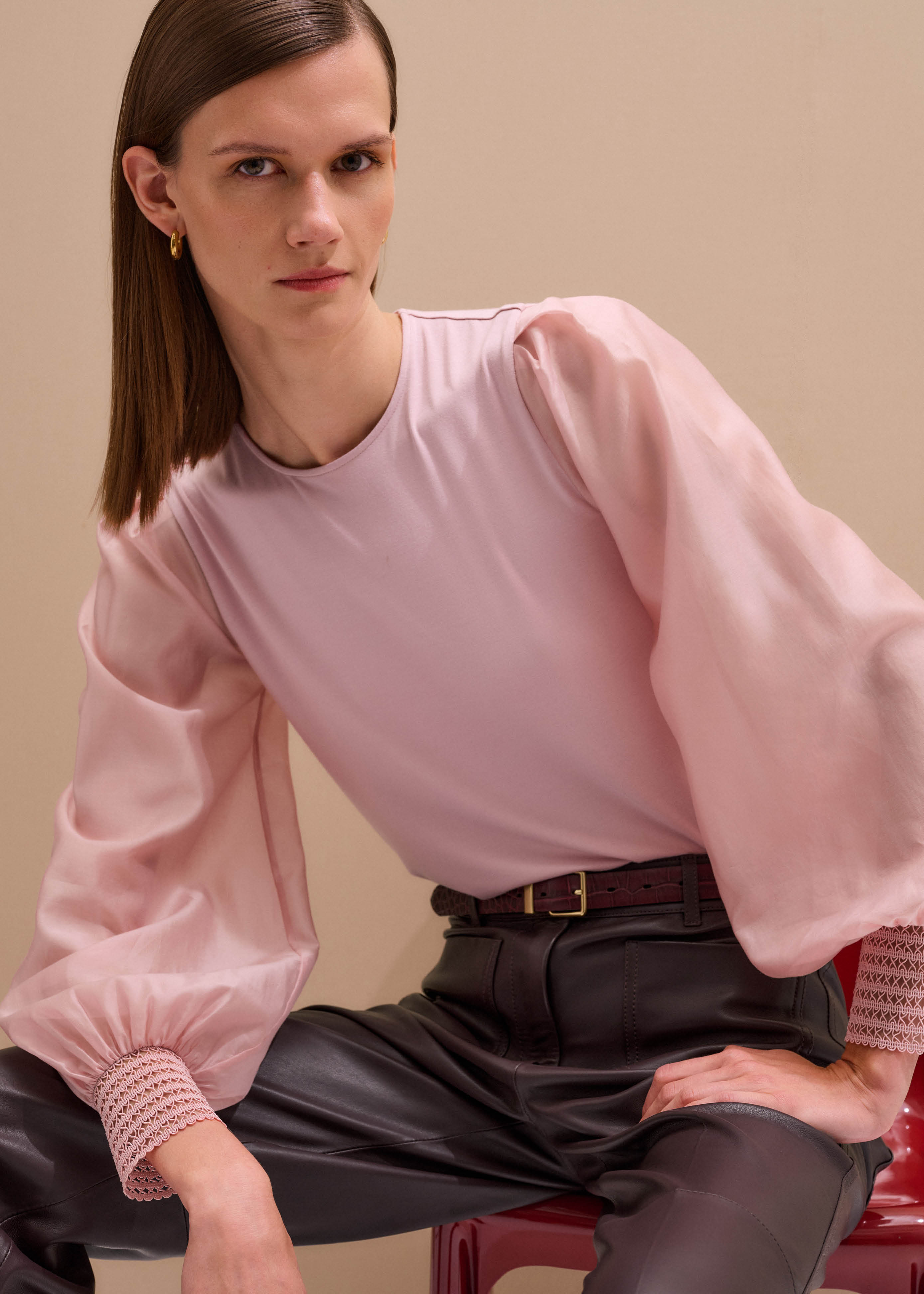 Women's Pink Layering Blouse | ME+EM