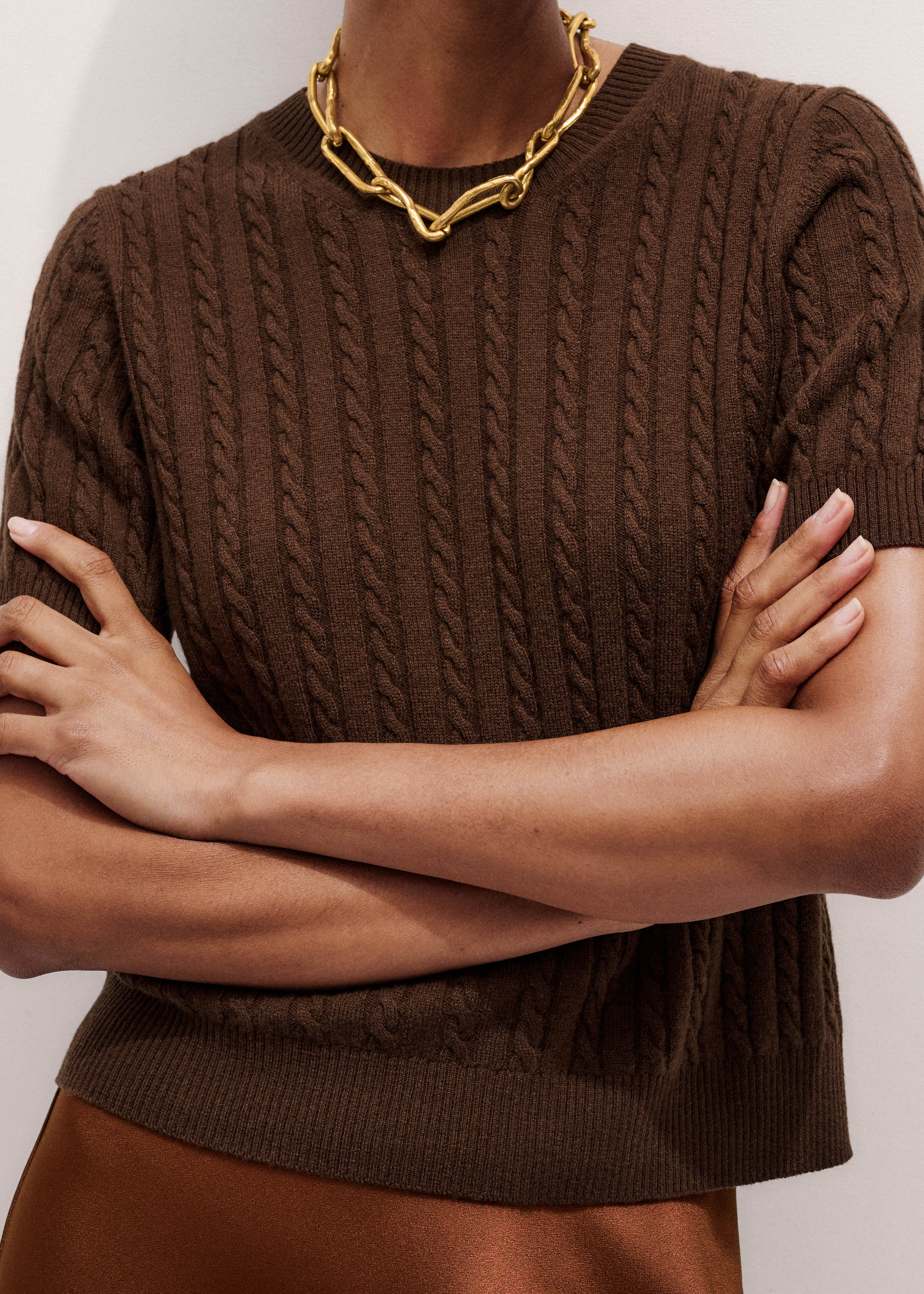 Micro Cable Knit Tee