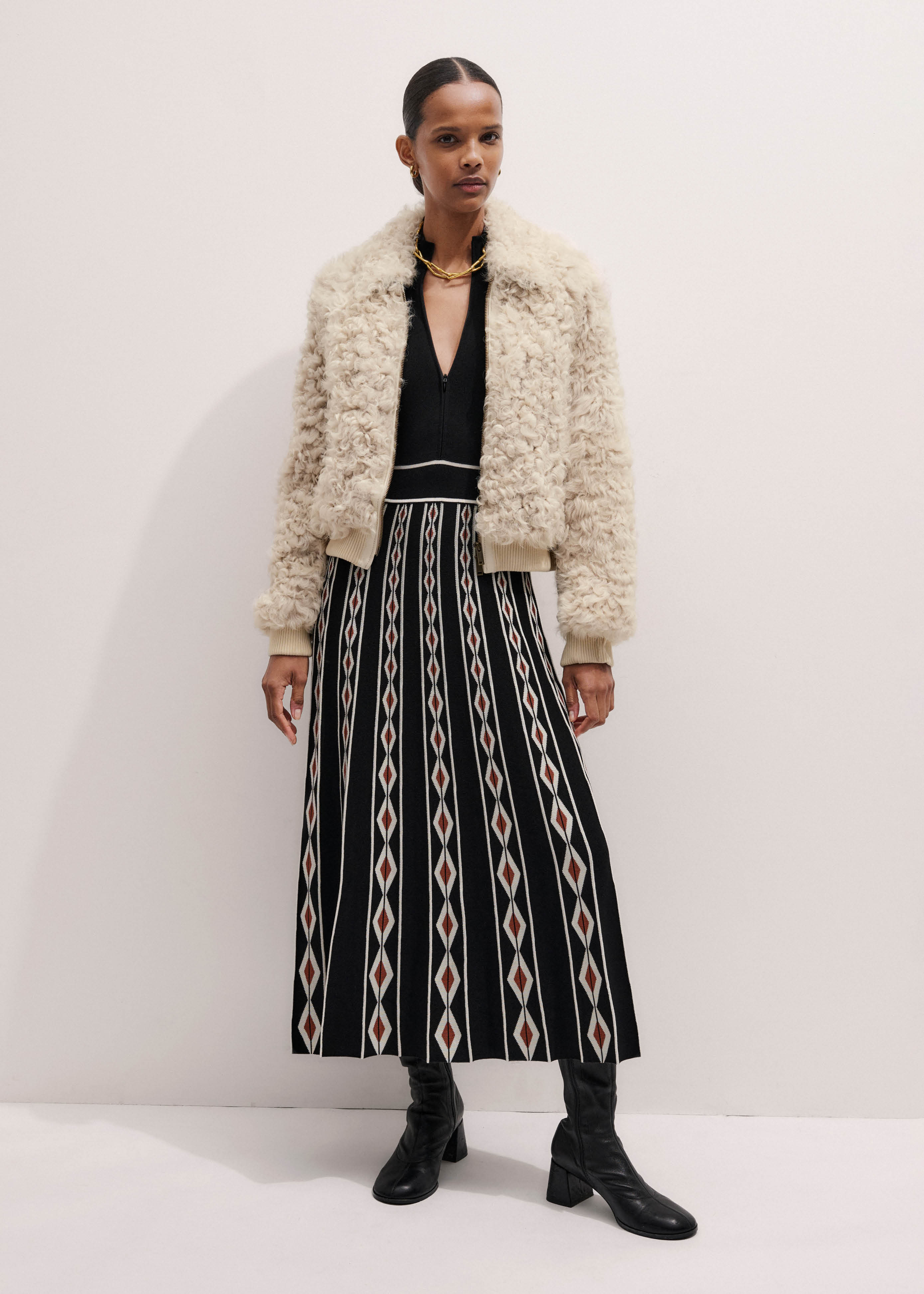 美品 un3d. WAIST TUCK HALF KNIT ブラック 0400020477644_BLACK?wid=600&