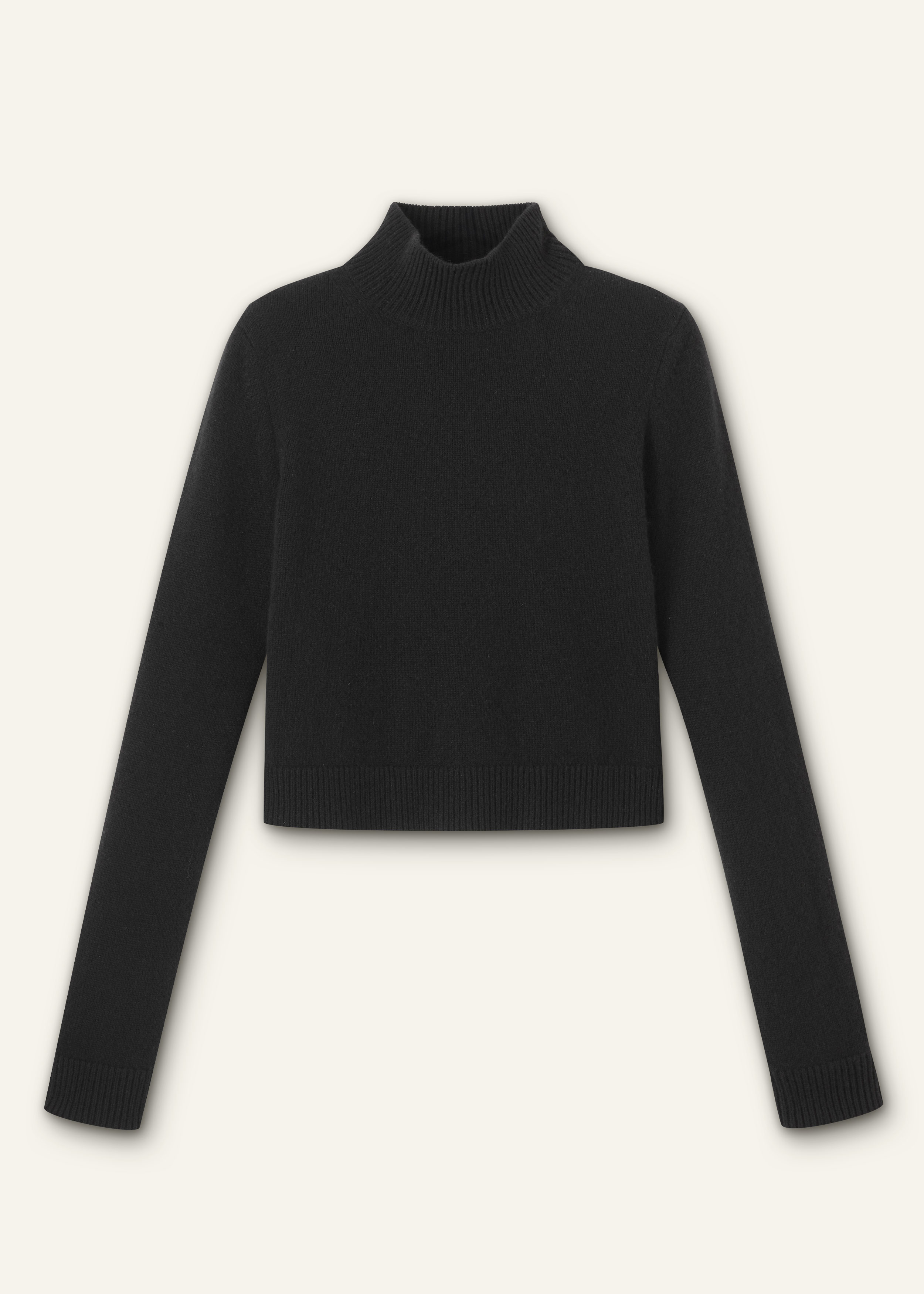 トップス cashmere touch high neck pullover black Cashmere Plush Waffle Turtleneck Pullover - Black | ALO