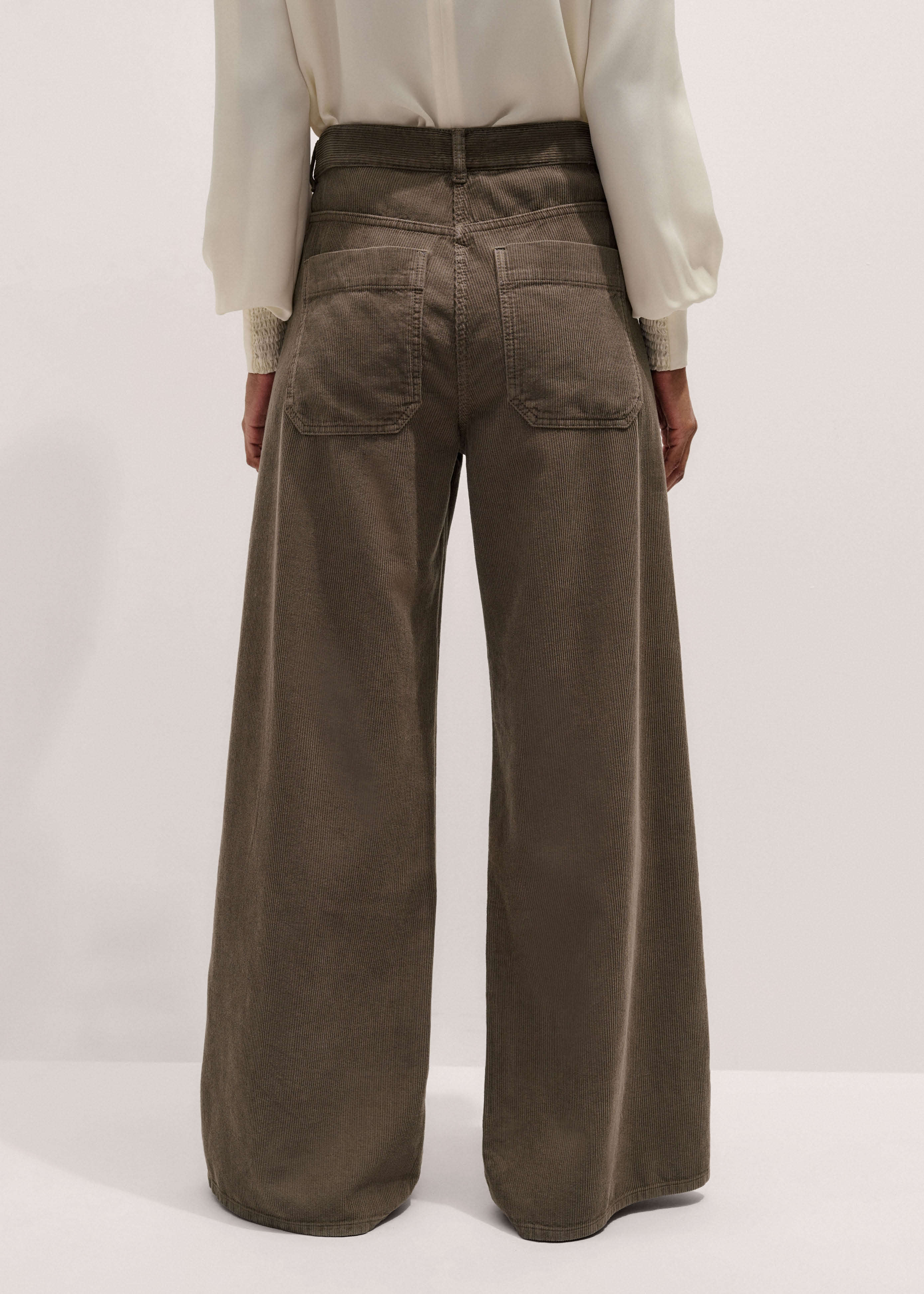 Women's Brown AM-PM Wide-Leg Pant | ME+EM