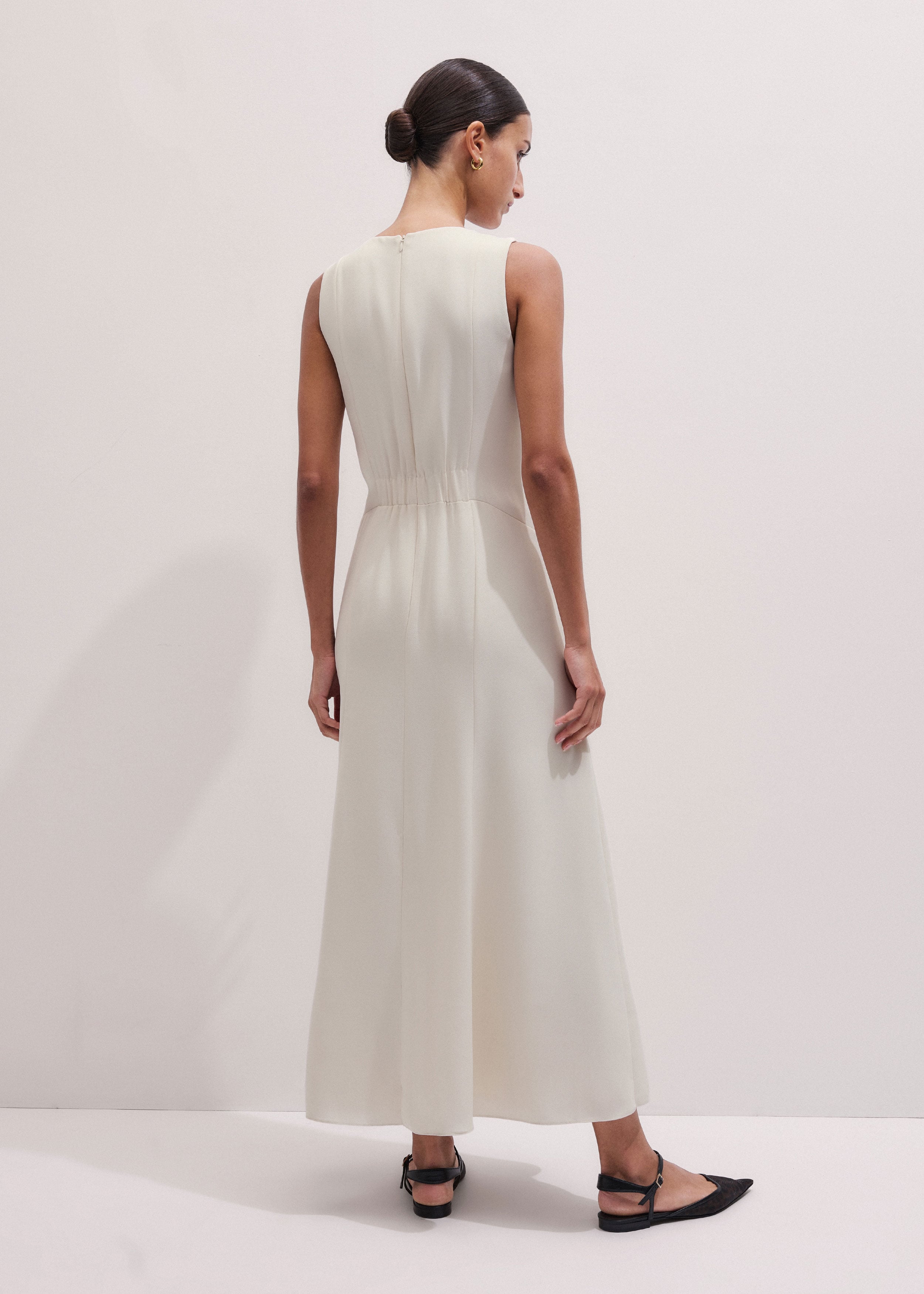 Women's Cream Lace Insert Maxi Dress + Bandeau | ME+EM