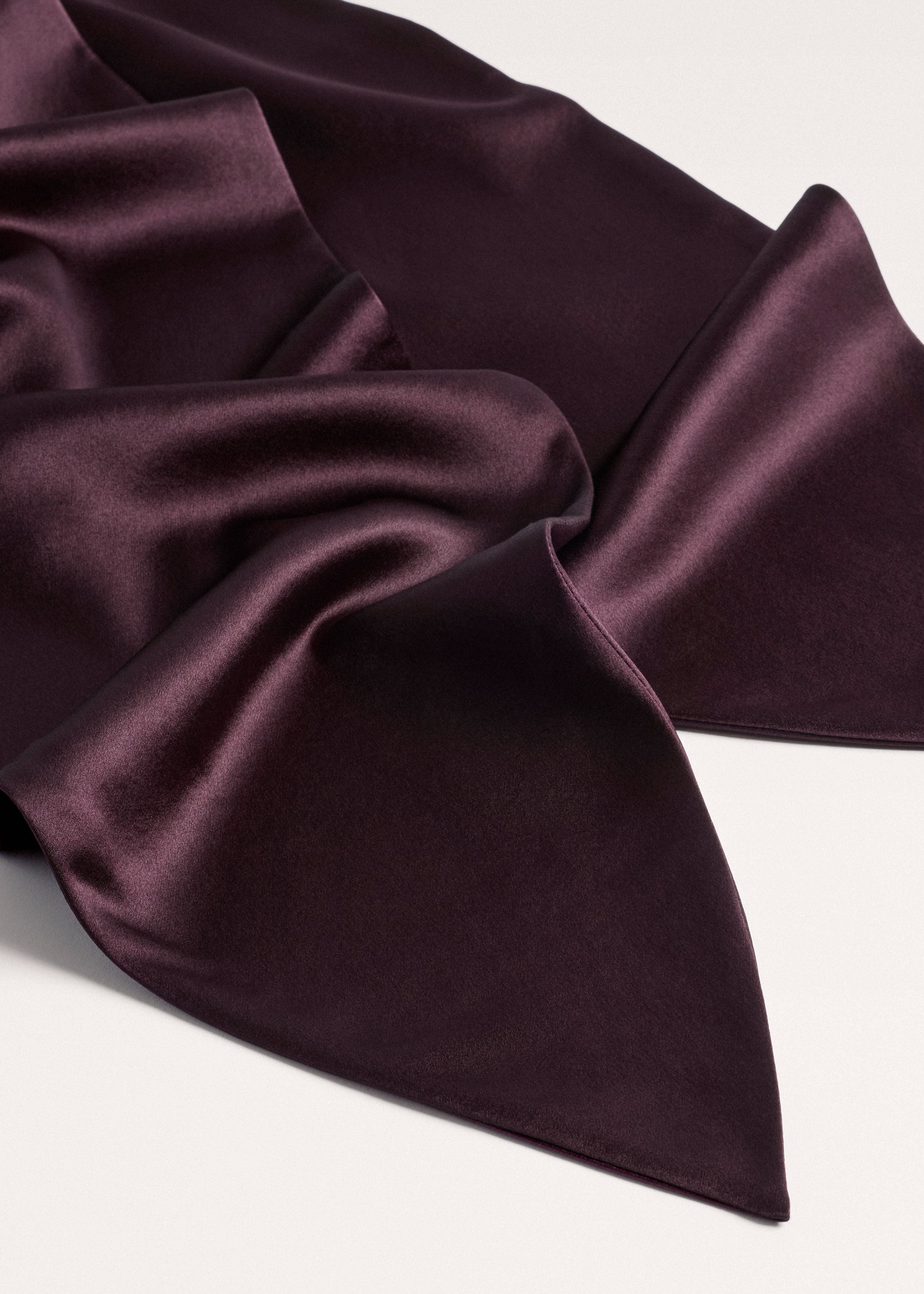 Women's Merlot Silk Satin Evening Scarf | ME+EM