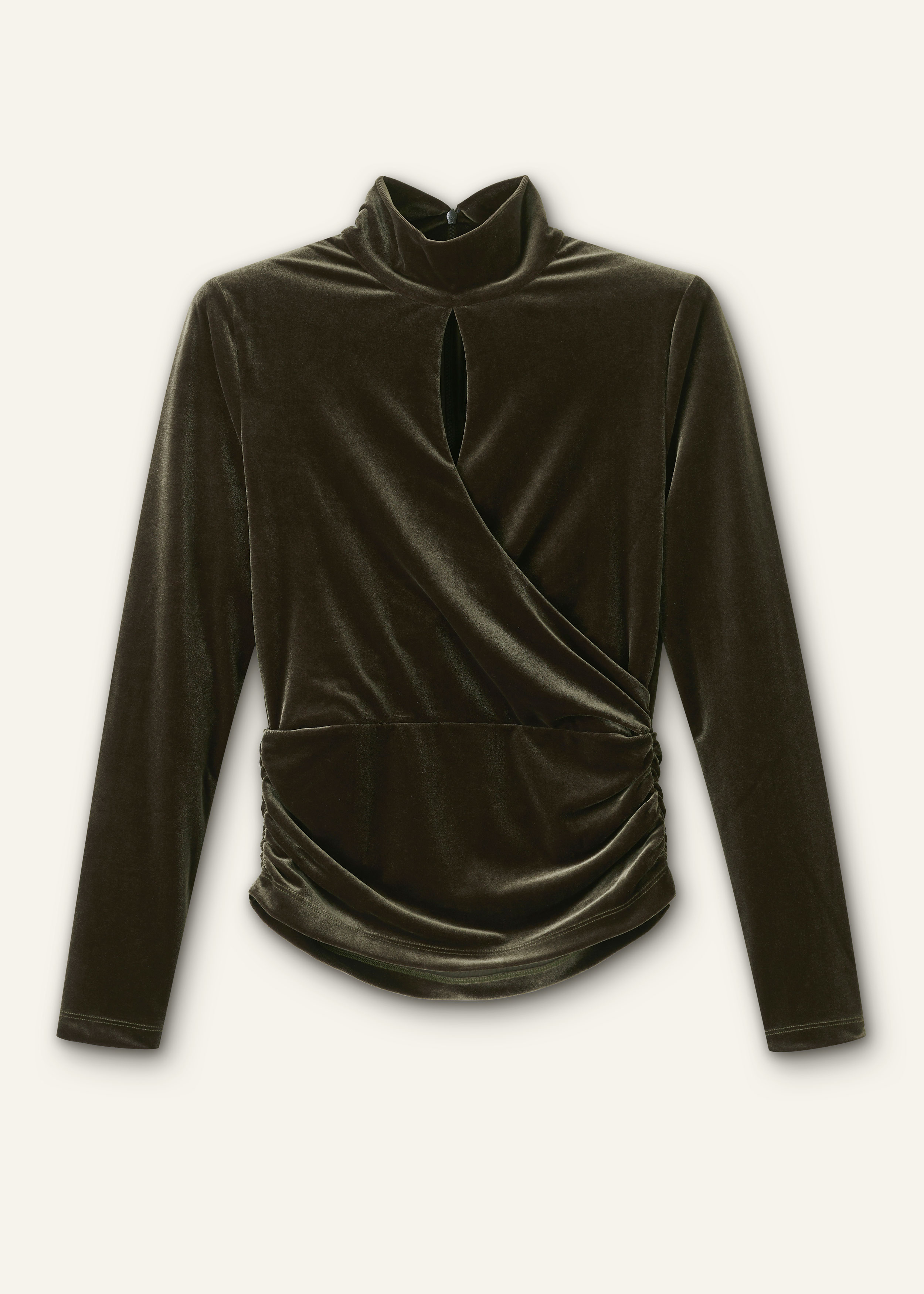 enof velour jersey tops ENOF(イナフ) ⁄ velour jersey zip tops⁄FREE