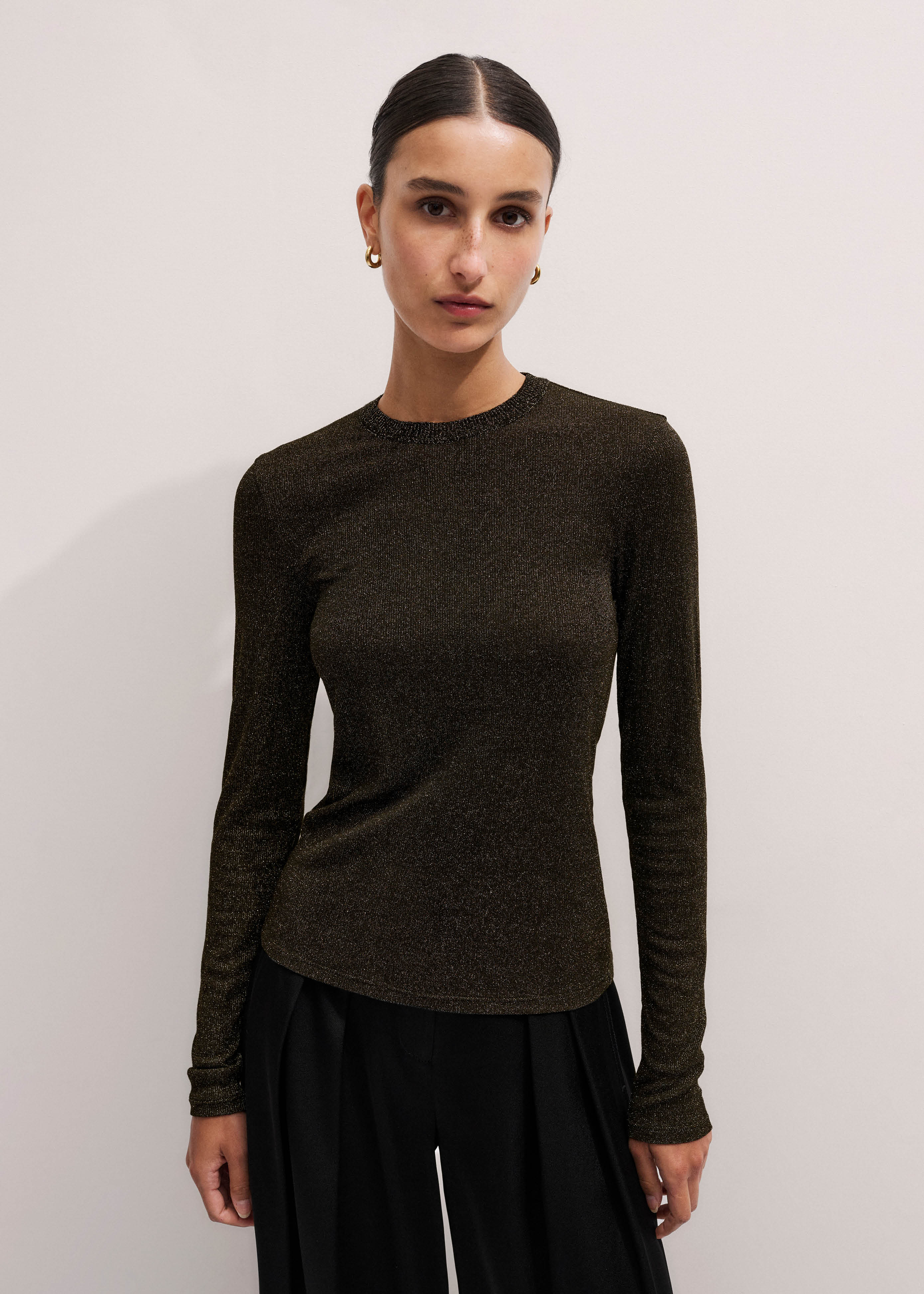 【新品未使用！】Na.e Sheer Ensemble SEAMLESS SEMI-SHEER SHIRT LIMITED EDITION - Black | ZARA