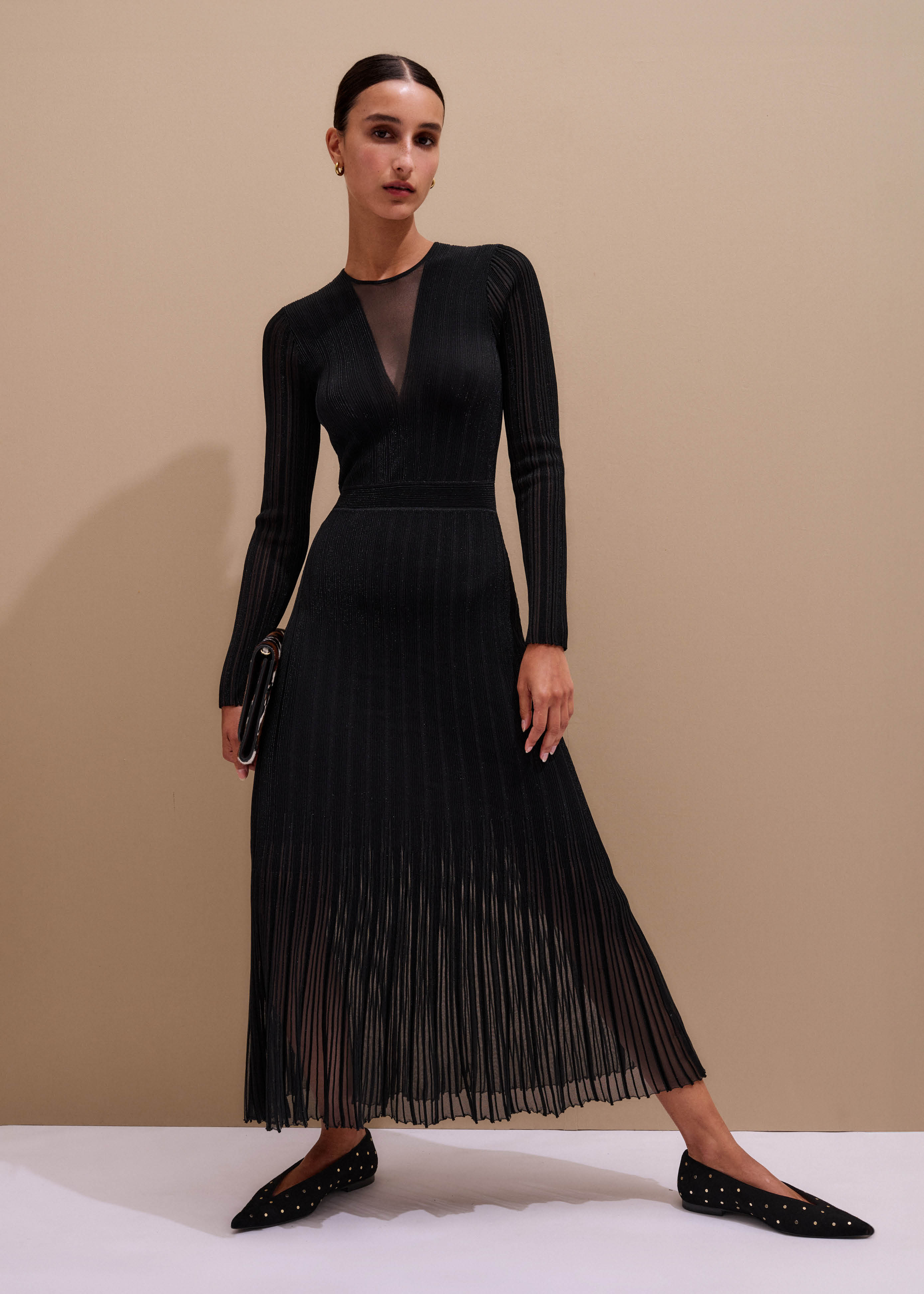 L'Appartement Border Sheer Knit ブラック Border Sheer Knit（ニット／セーター）｜L'Appartement