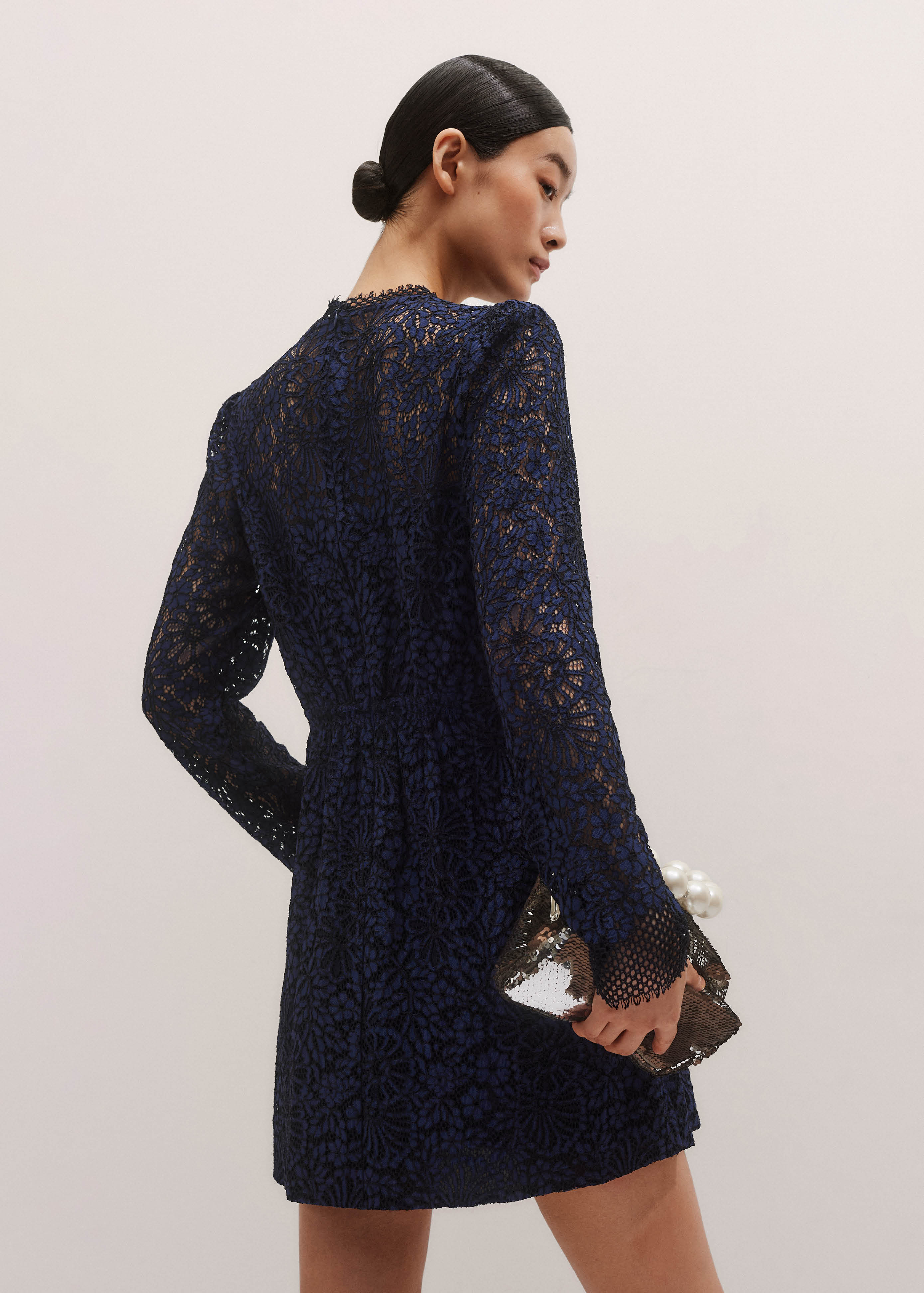 great gatsby black lace dress [US Warehouse] Belted Black 1920s Fringe Gatsby Dress main image 1